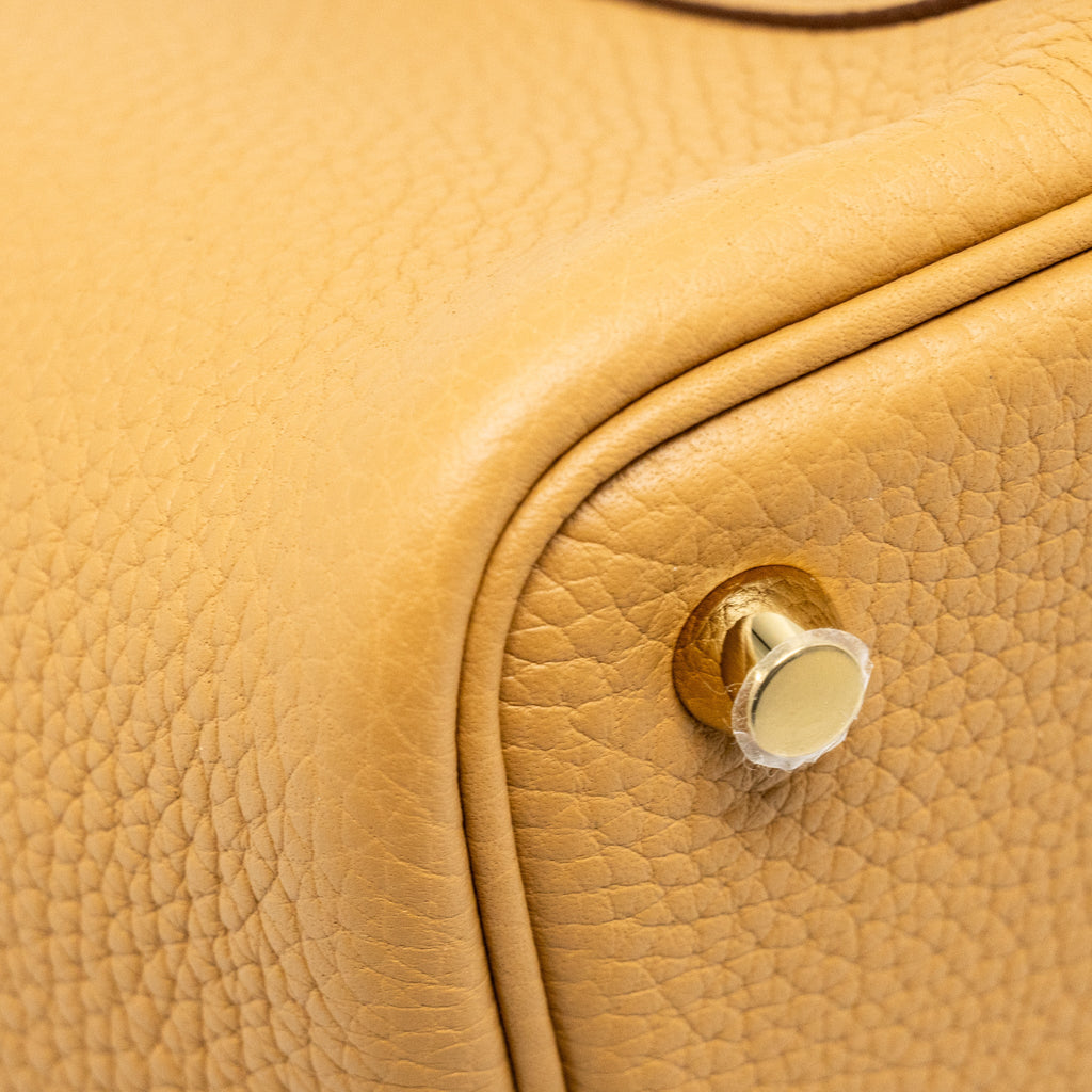 HERMES PICOTIN 18 LOCK BAG CLEMENCE 4B BISCUIT GHW