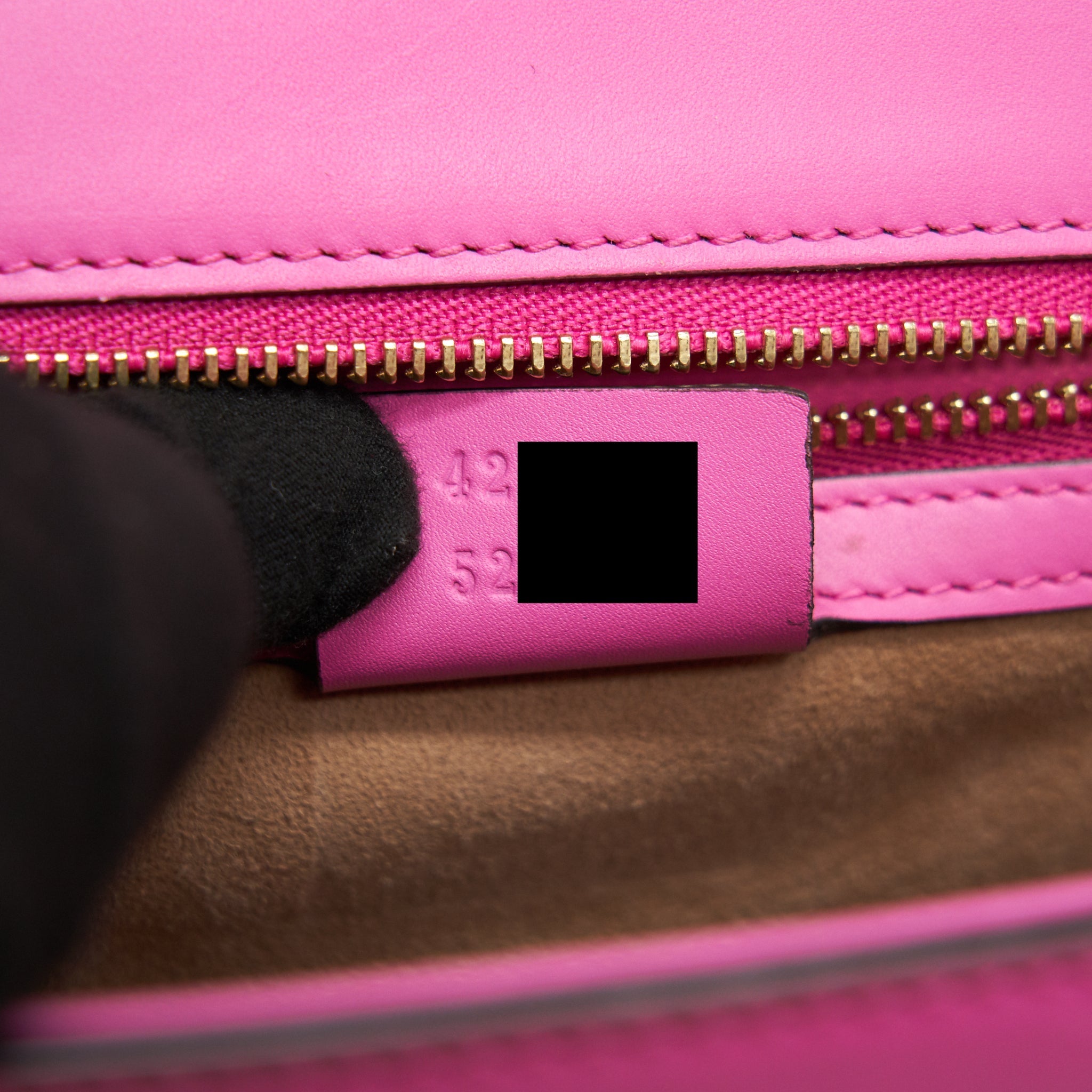 GUCCI SMALL SYLVIE LEATHER BAG PINK
