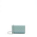 CHANEL WALLET ON CHAIN CAVIAR LIGHT BLUE SHW