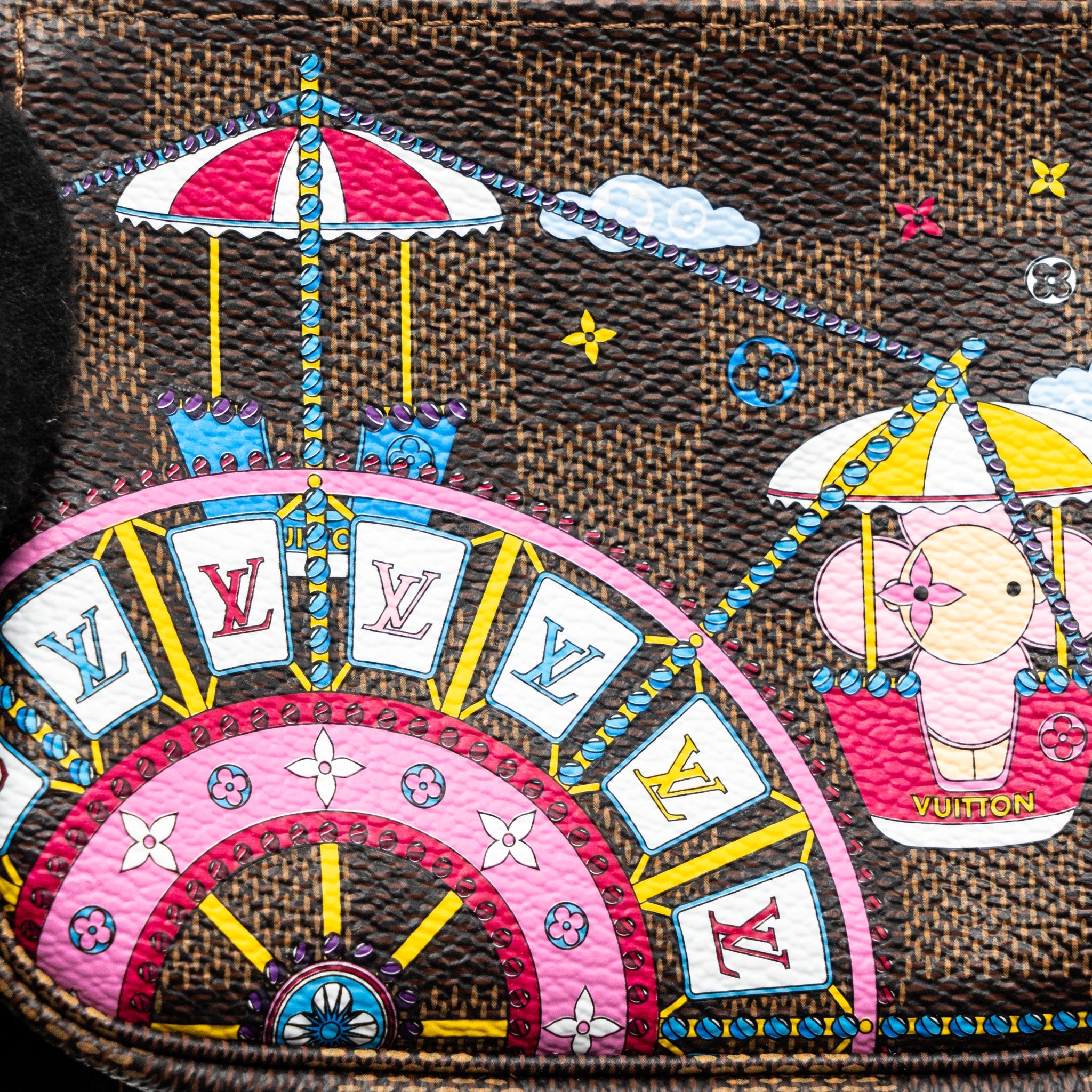 LOUIS VUITTON MINI POCHETTE ACCESSORIES CHRISTMAS LIMITED EDITION MULTICOLOR GHW