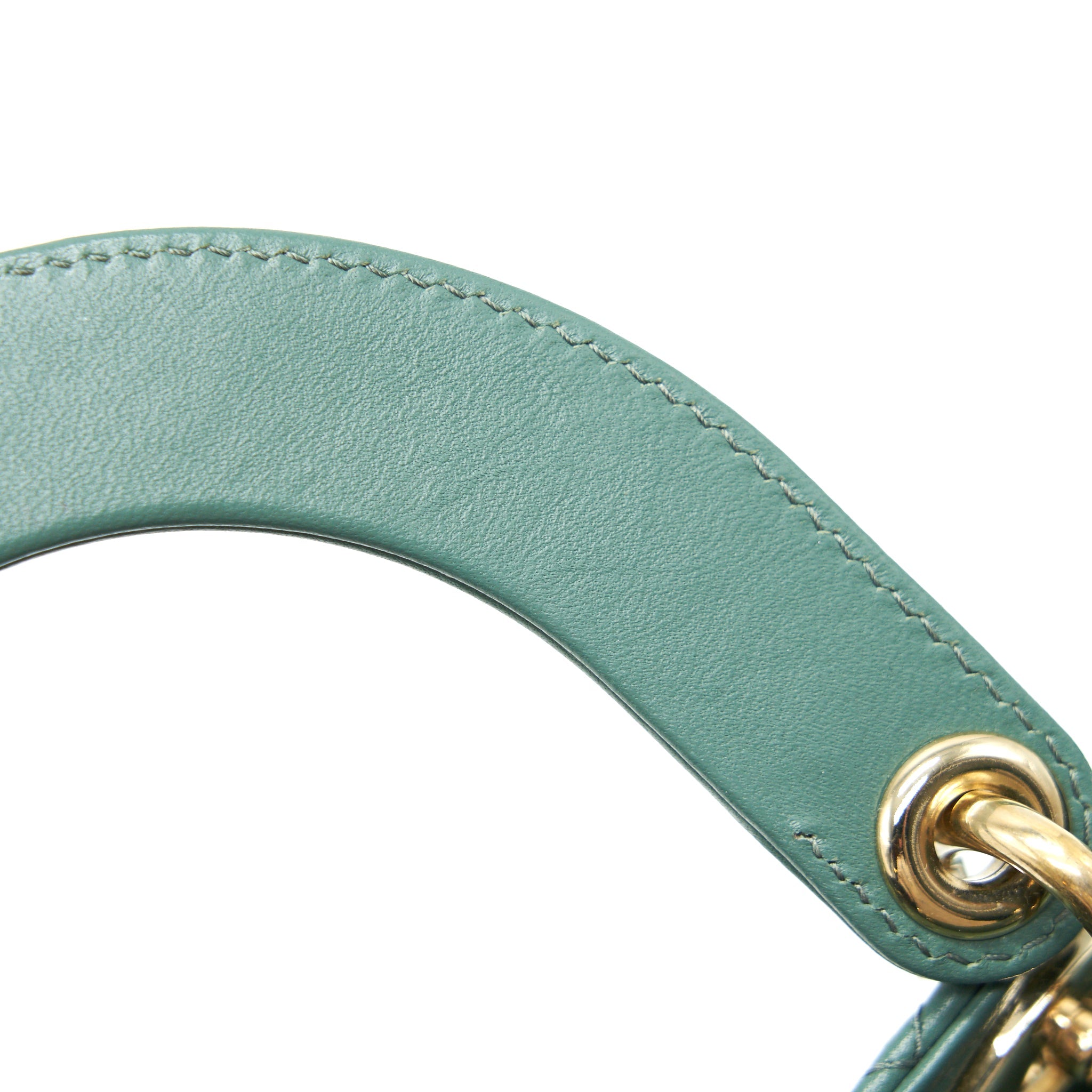 DIOR LAMBSKIN CANNAGE MY ABCDIOR LADY DIOR SMALL GREEN LGHW
