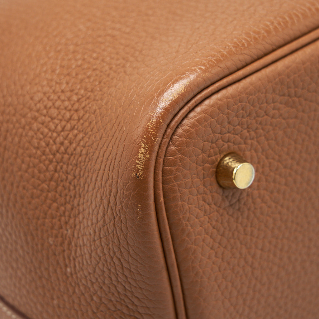 HERMES PICOTIN 22 LOCK BAG GOLD GHW