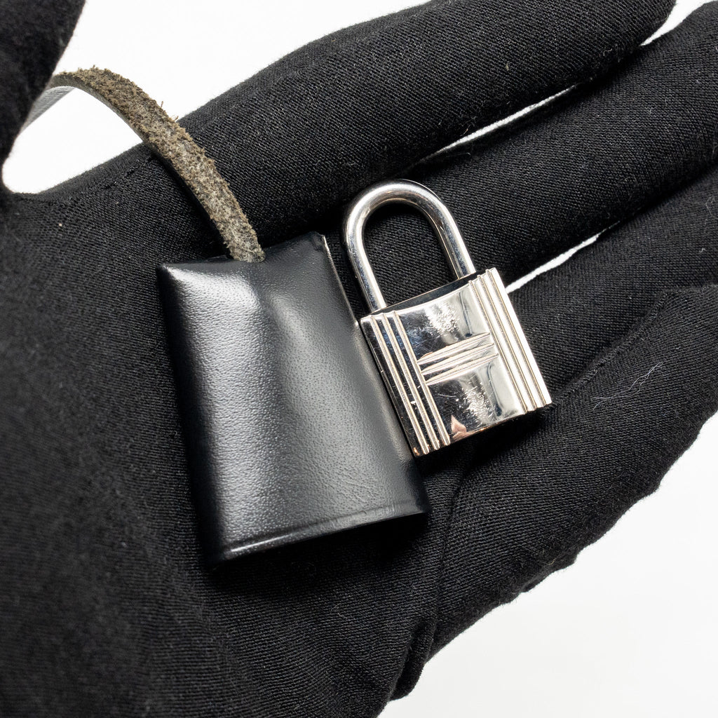 HERMES HERBAG 31 ZIP BAG BERLINE CANVAS/HUNTER LEATHER BLACK/ECRU-BLACK SHW