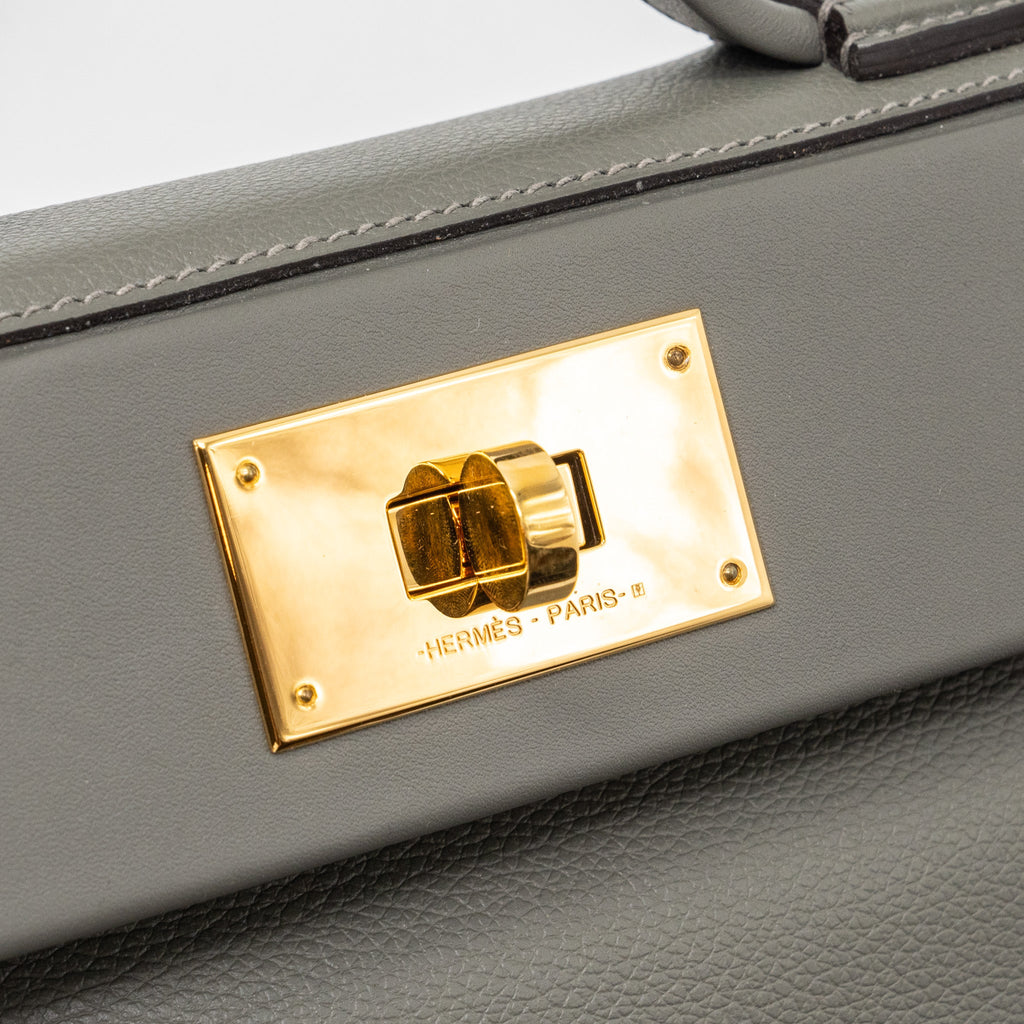 HERMES MINI 24/24 2424 - 21 BAG EVERCOLOR/SWIFT GRIS MEYER GHW