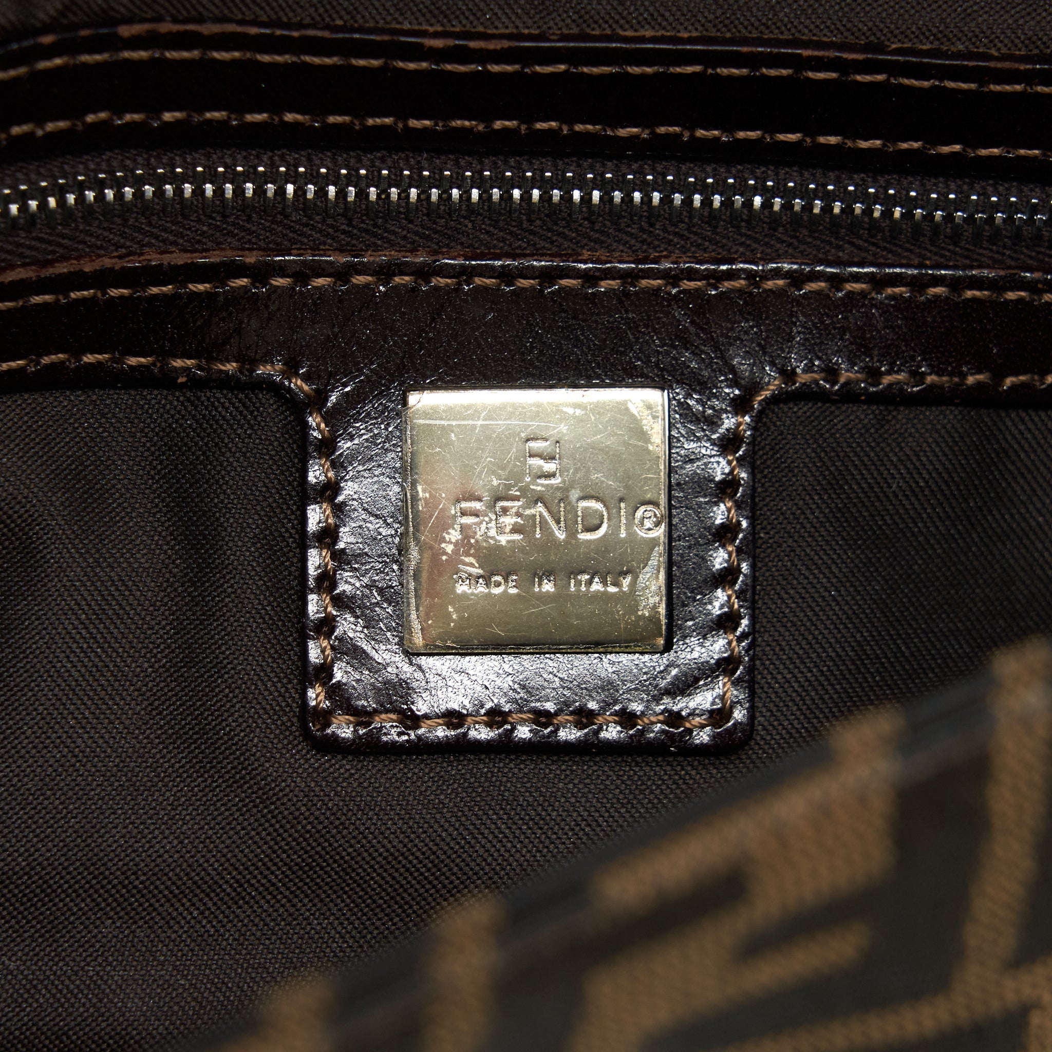 FENDI VINTAGE FF LOGO SHOULDER BAG