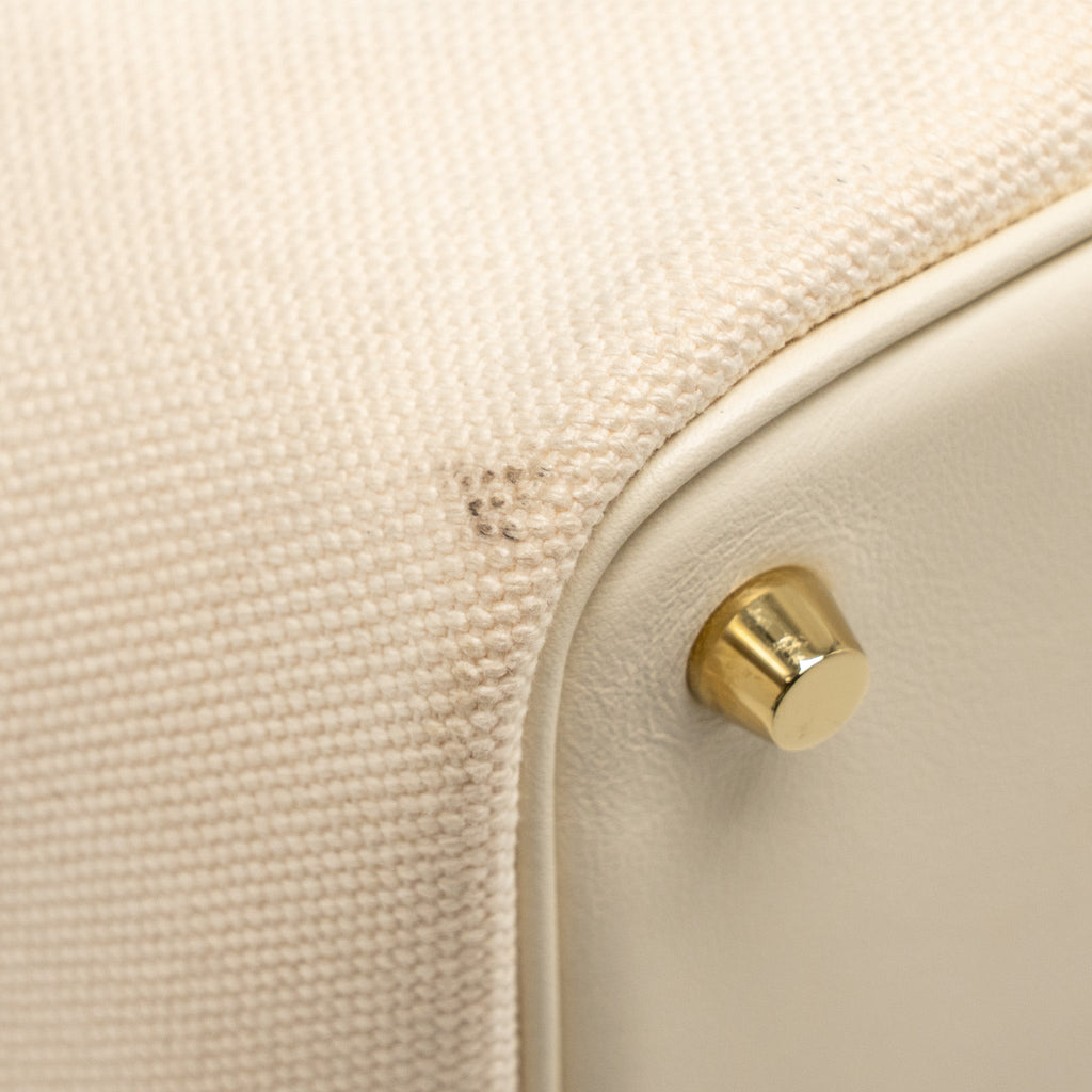 HERMES CARGO PICOTIN 18 LOCK BAG CANVAS/SWIFT NATA GHW
