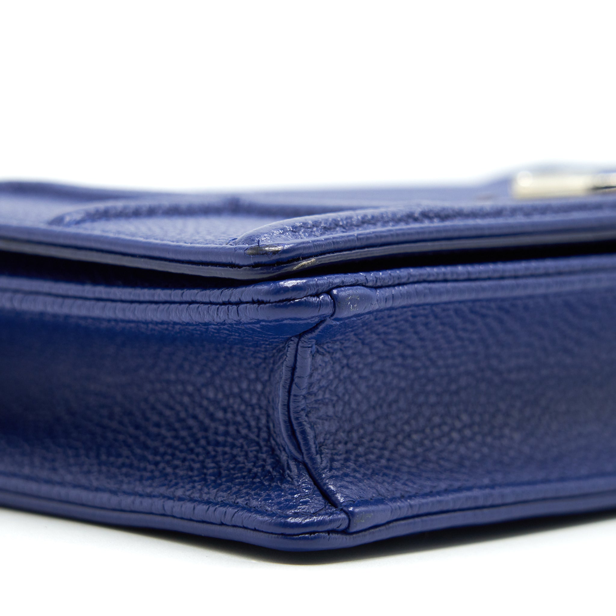 DIOR DIORAMA WALLET ON CHAIN BLUE WITH SHW