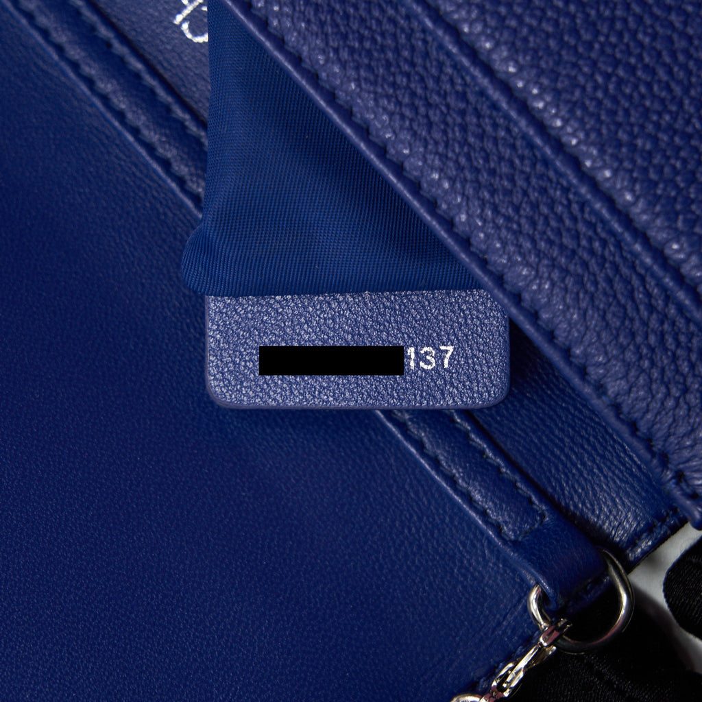 DIOR DIORAMA WALLET ON CHAIN BLUE WITH SHW