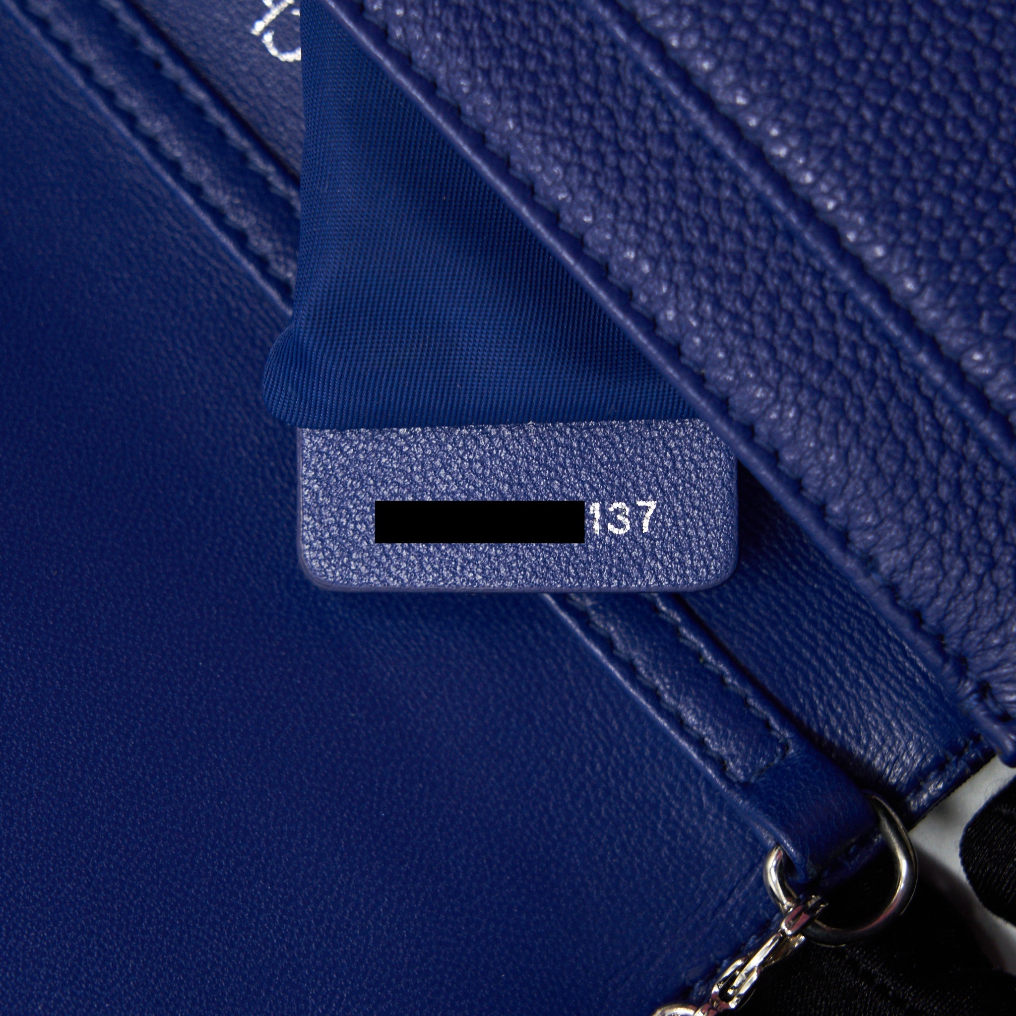 DIOR DIORAMA WALLET ON CHAIN BLUE WITH SHW