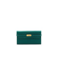 HERMES KELLY LONG WALLET Z6 MALACHITE EPSOM GHW