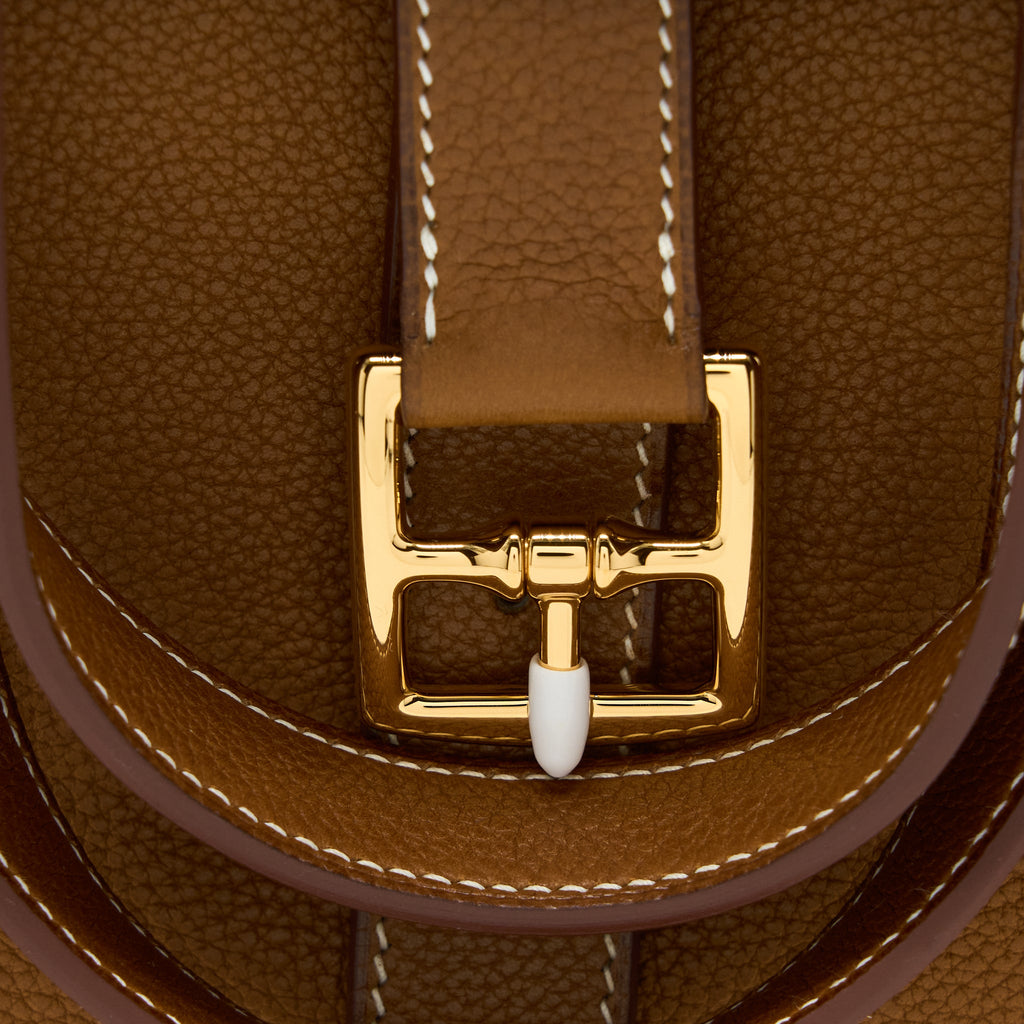 HERMES HALZAN 31 BARENIA FAUBOURG FAUVE GHW