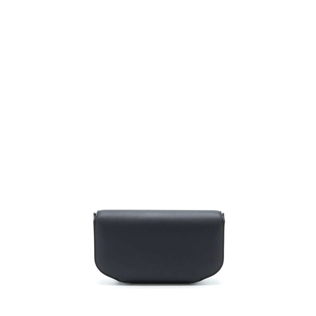 HERMES CHERCHE MIDI CLUTCH BAG MONSIEUR BLACK GHW