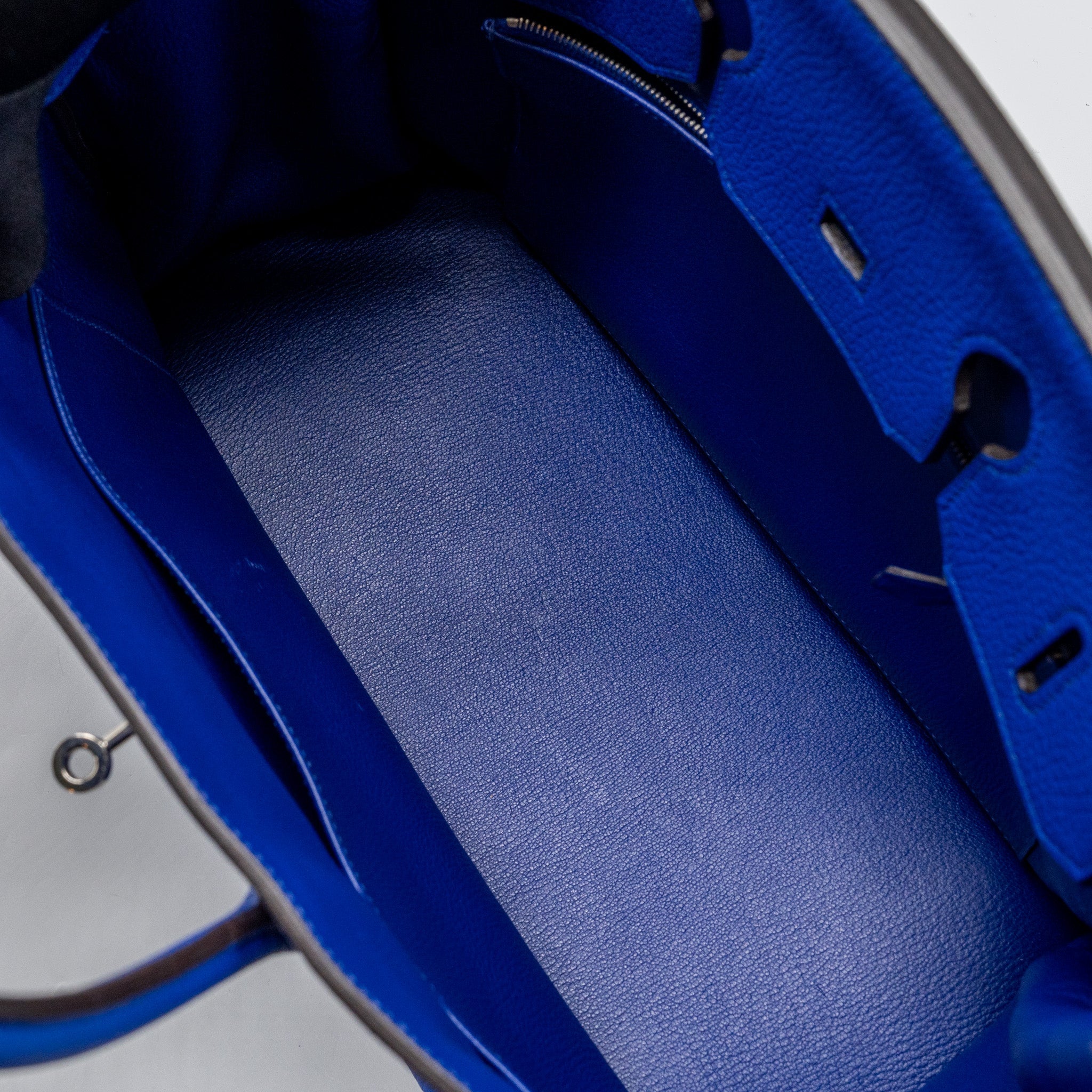 HERMES BIRKIN 35 CLEMENCE BLUE ELECTRIC SHW