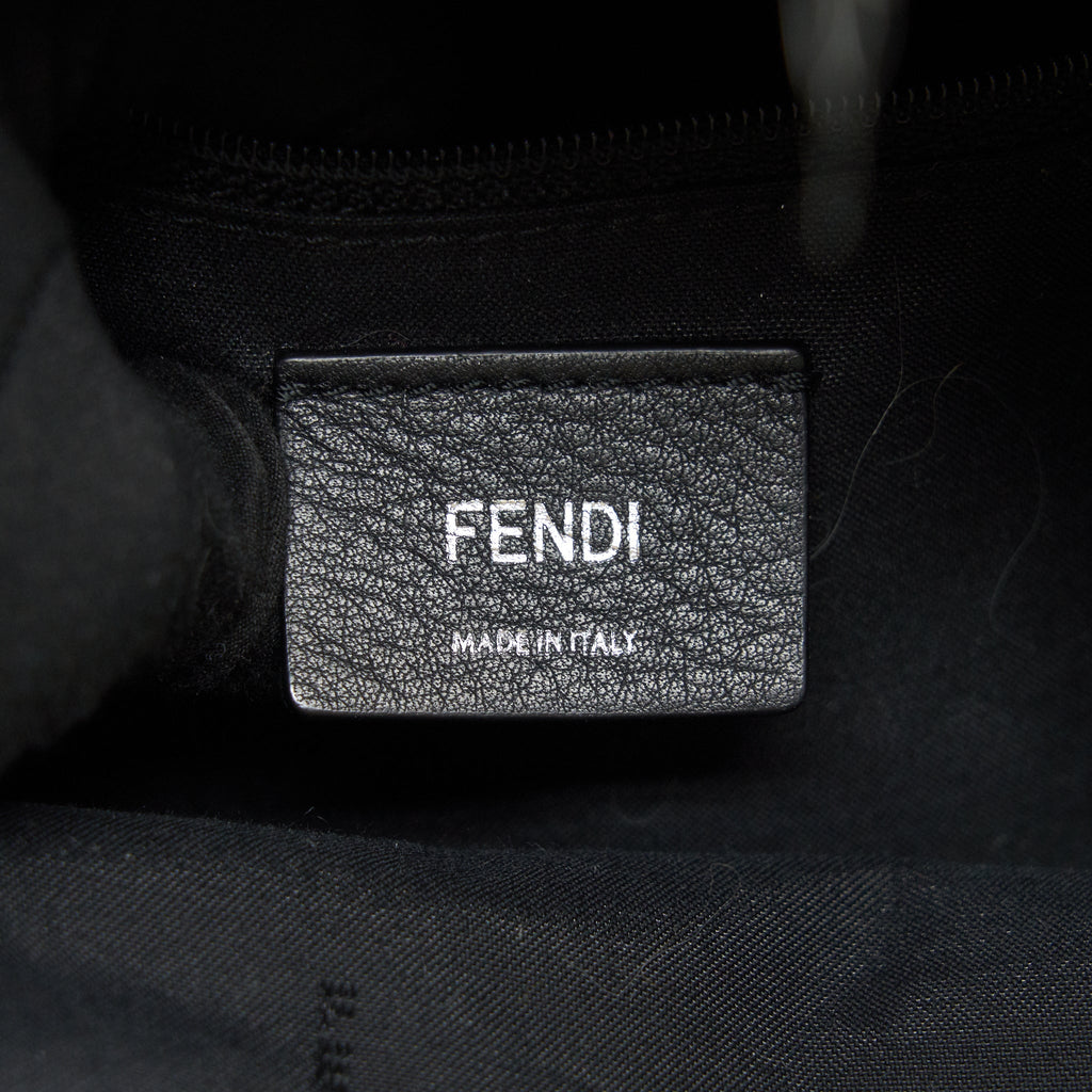 FENDI MONSTER BACKPACK IN BLACK WITH FUR