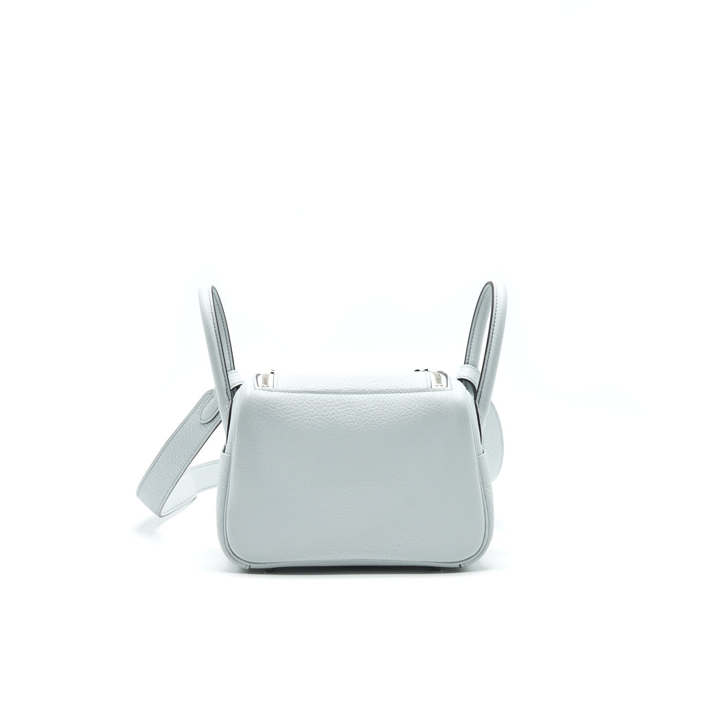 HERMES MINI LINDY 08 BLEU PALE SHW