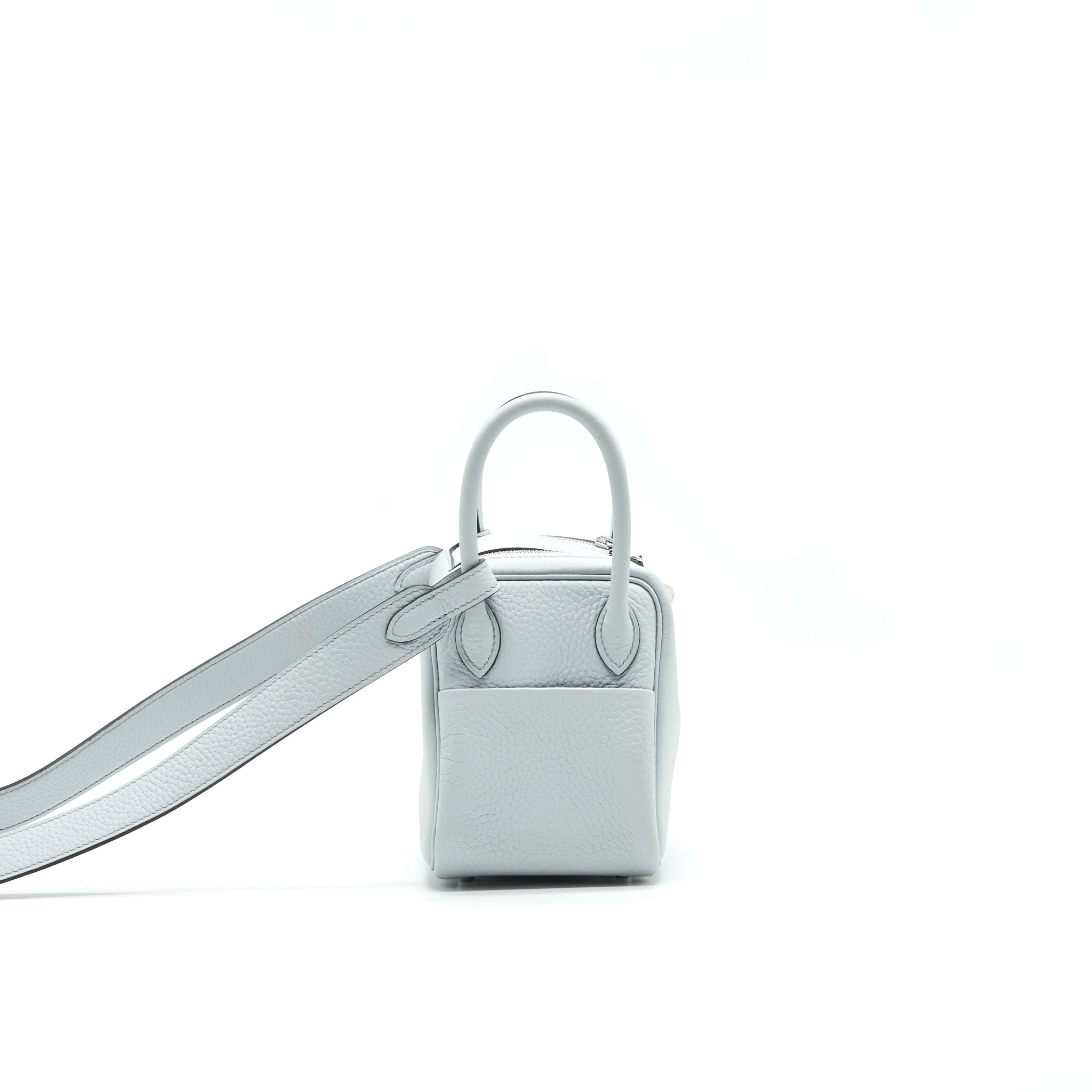 HERMES MINI LINDY 08 BLEU PALE SHW