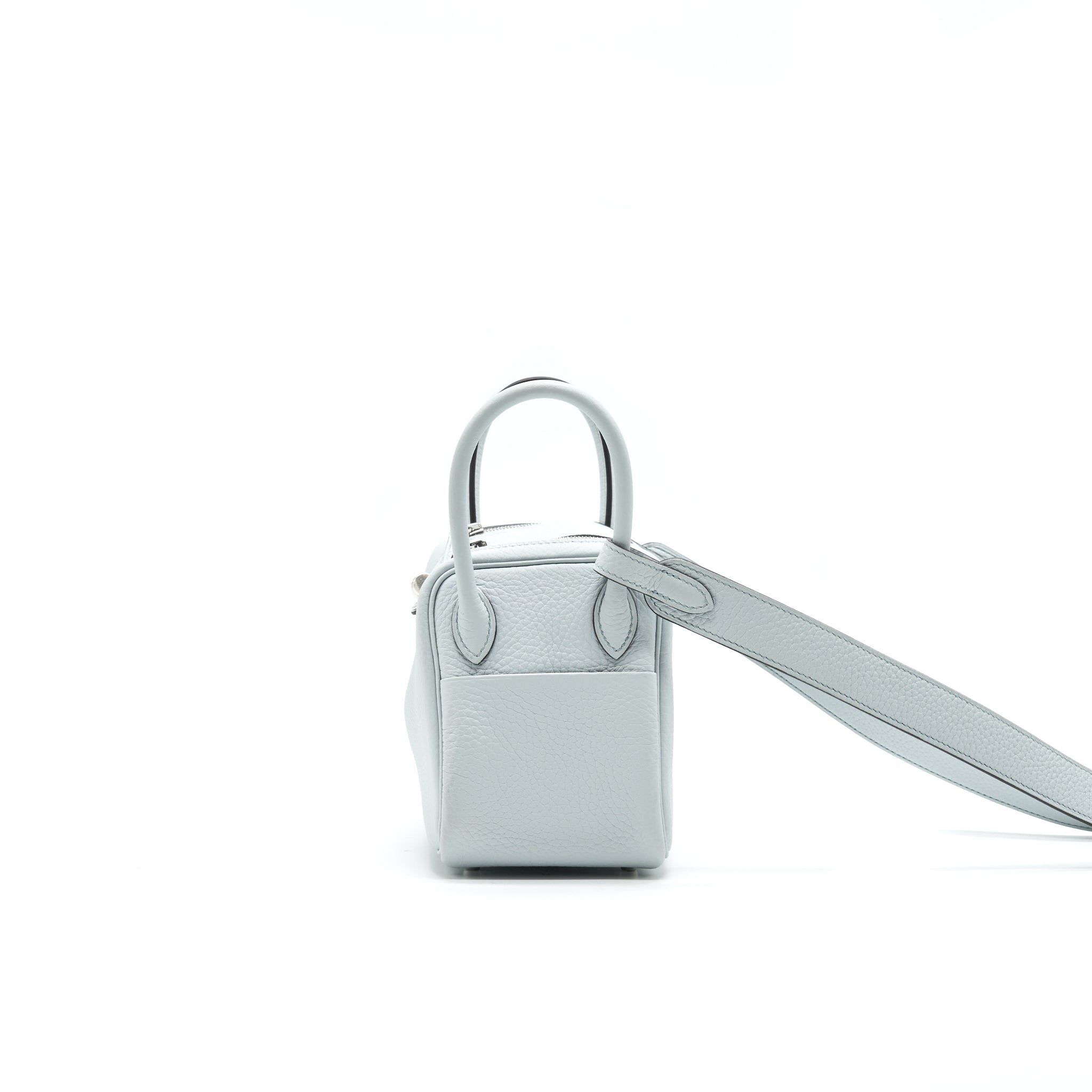 HERMES MINI LINDY 08 BLEU PALE SHW