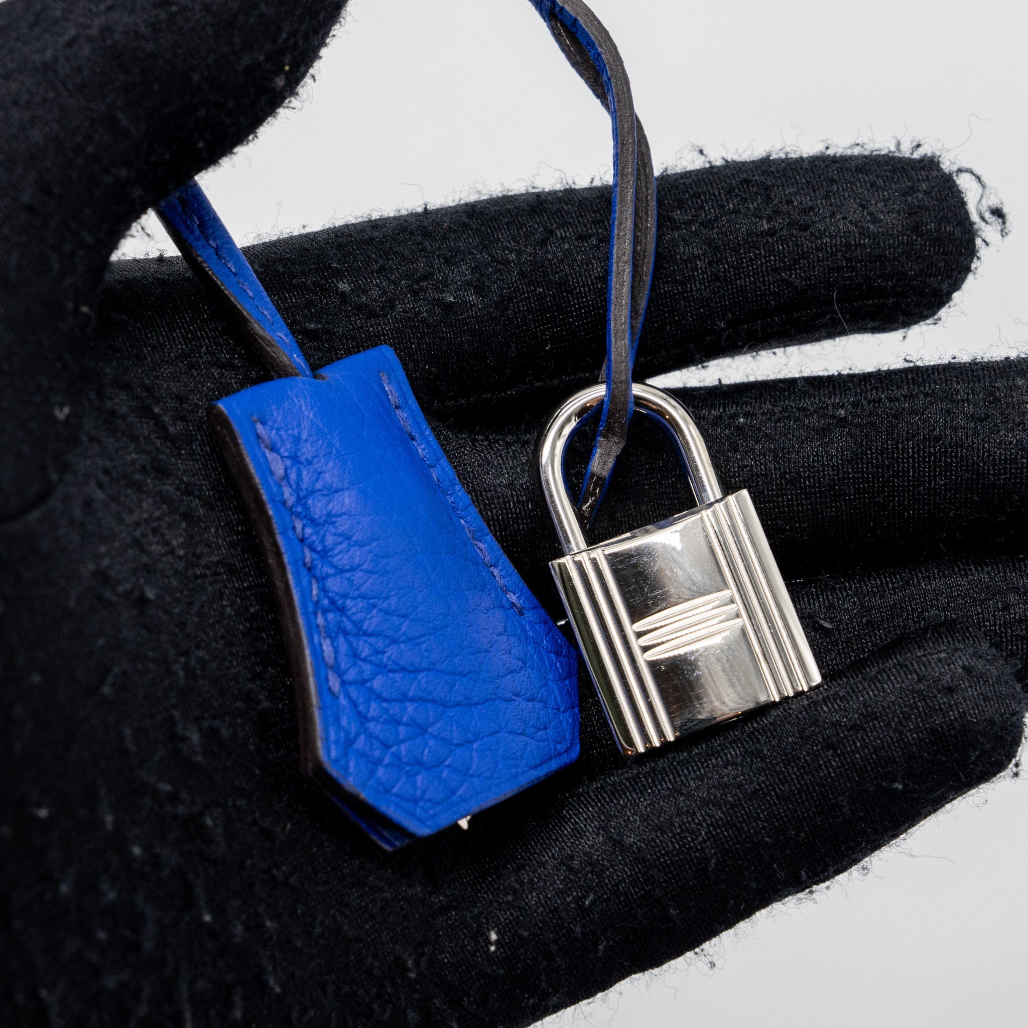 HERMES BIRKIN 35 CLEMENCE BLUE ELECTRIC SHW