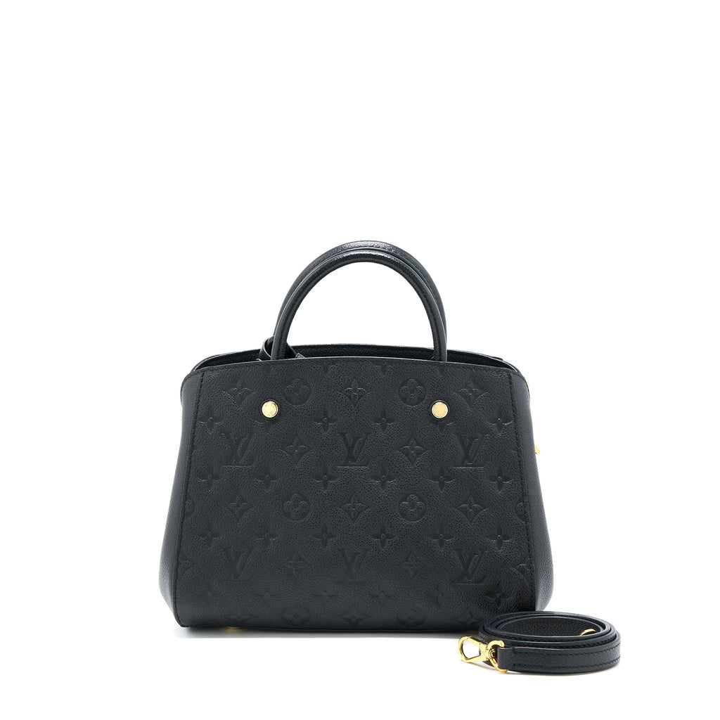 LOUIS VUITTON MONTAIGNE BB MONOGRAM EMPRENITE BLACK GHW