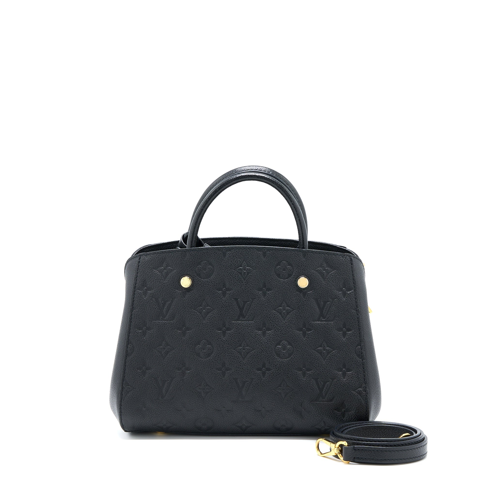 LOUIS VUITTON MONTAIGNE BB MONOGRAM EMPRENITE BLACK GHW