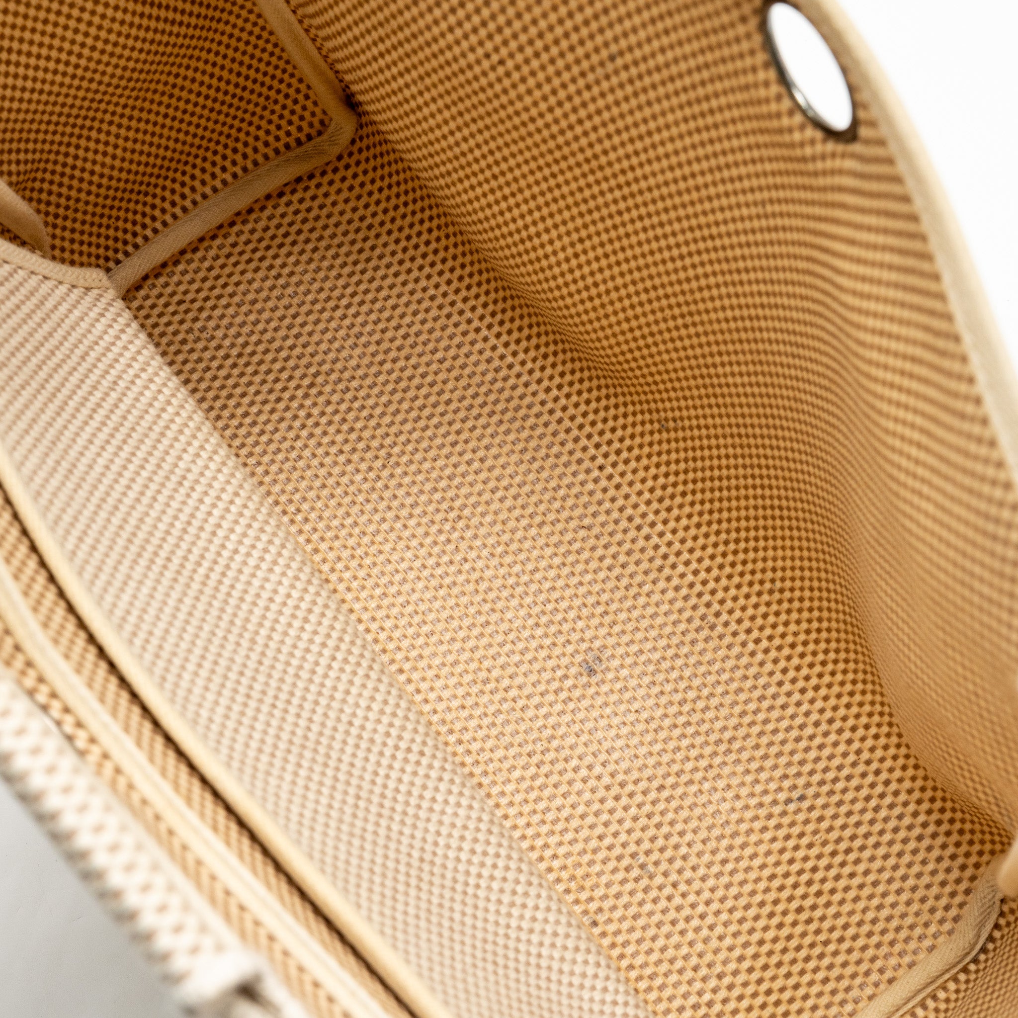 HERMES HERBAG MINI CANVAS/COWHIDE BEIGE/FAUVE SHW