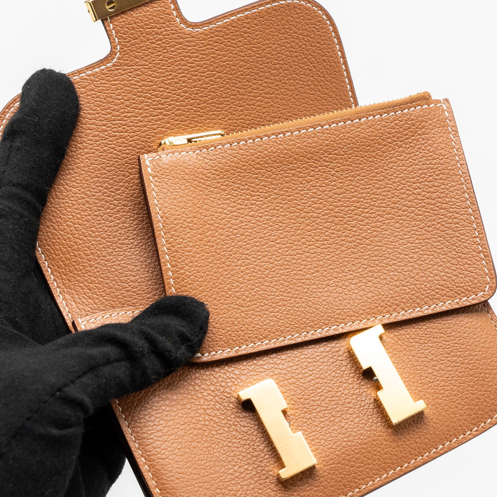 HERMES CONSTANCE EVERCOLOR GOLD GHW