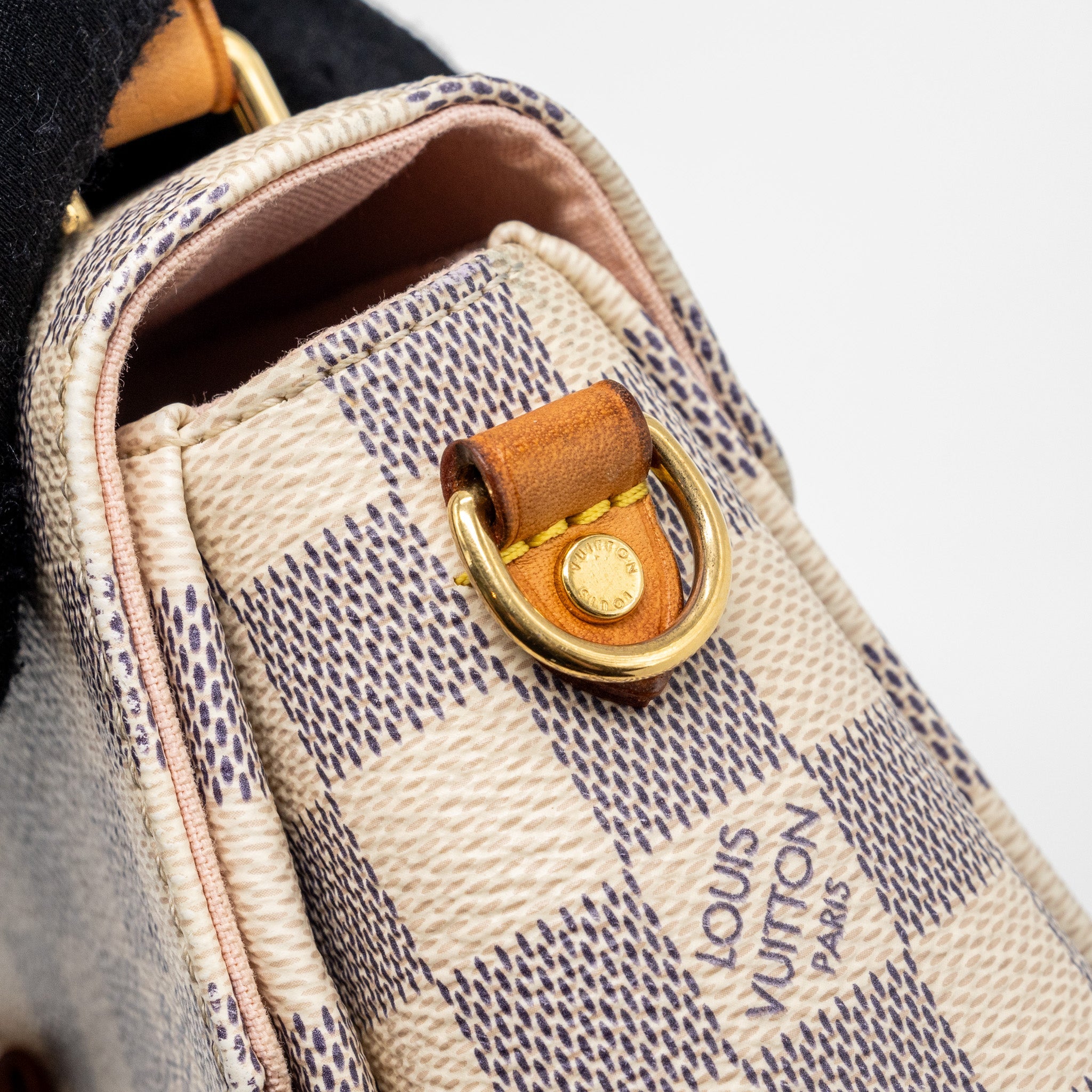 LOUIS VUITTON CROISETTE DAMIER AZUR CANVAS GHW