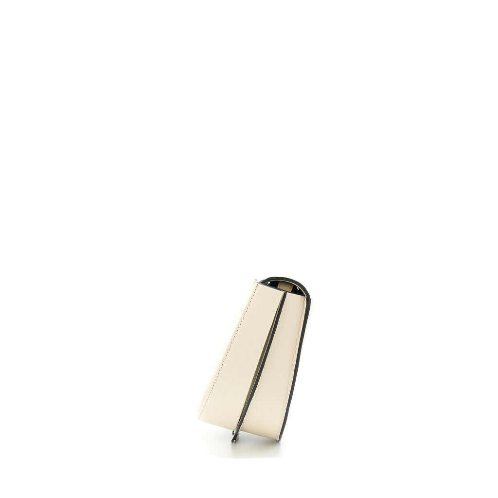 LOEWE HEEL DUO BAG GOATSKIN WHITE