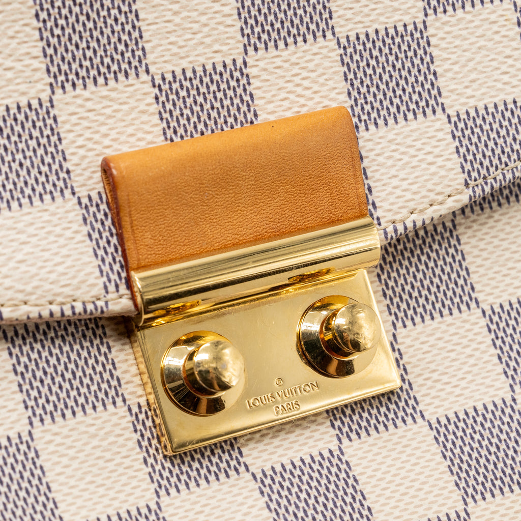 LOUIS VUITTON CROISETTE DAMIER AZUR CANVAS GHW