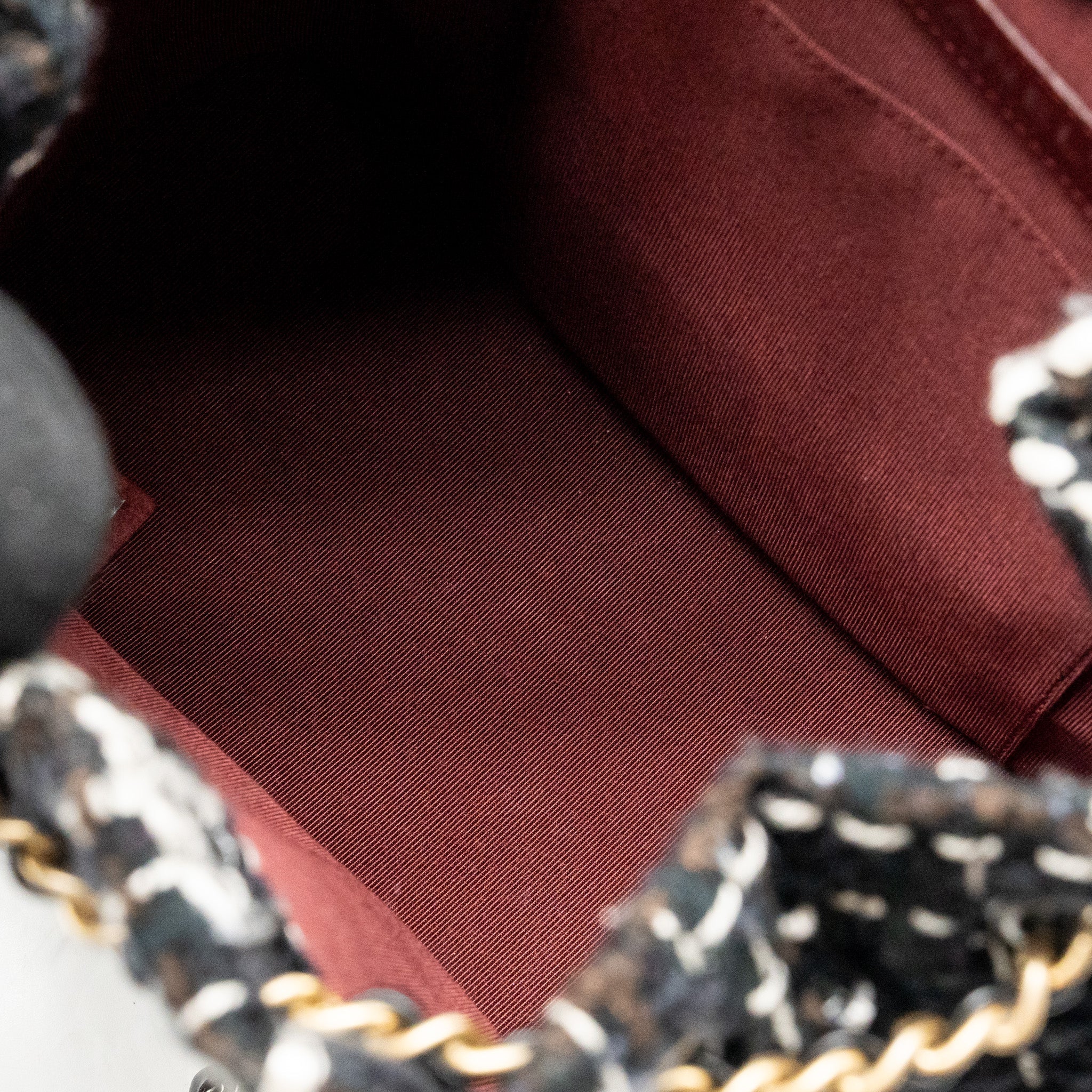CHANEL SMALL GABRIELLE TWEED BACKPACK BLACK/WHITE/BROWN MULTICOLOUR HARDWARE