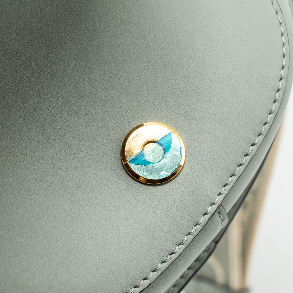LOEWE MINI GATE DUAL BAG CALFSKIN LIGHT BLUE GHW