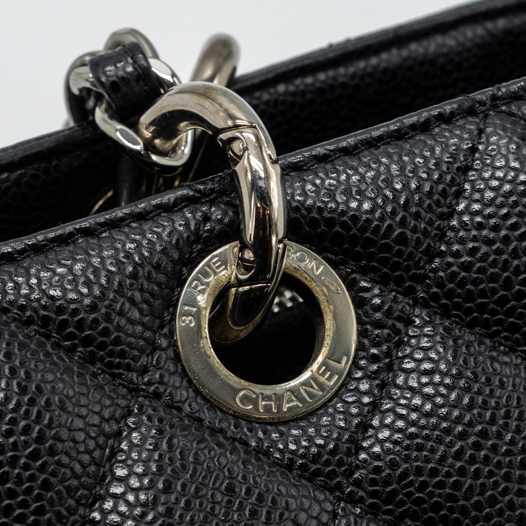 CHANEL GRAND SHOPPING TOTE XL CAVIAR BLACK SHW