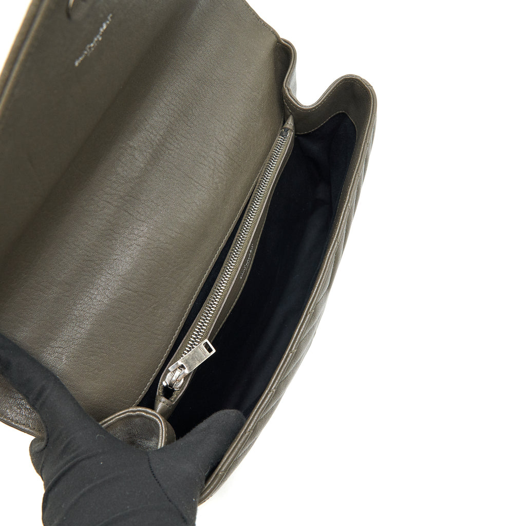 YSL COLLEGE LARGE SIZE OLIVE GREY COLOUR IN SHW