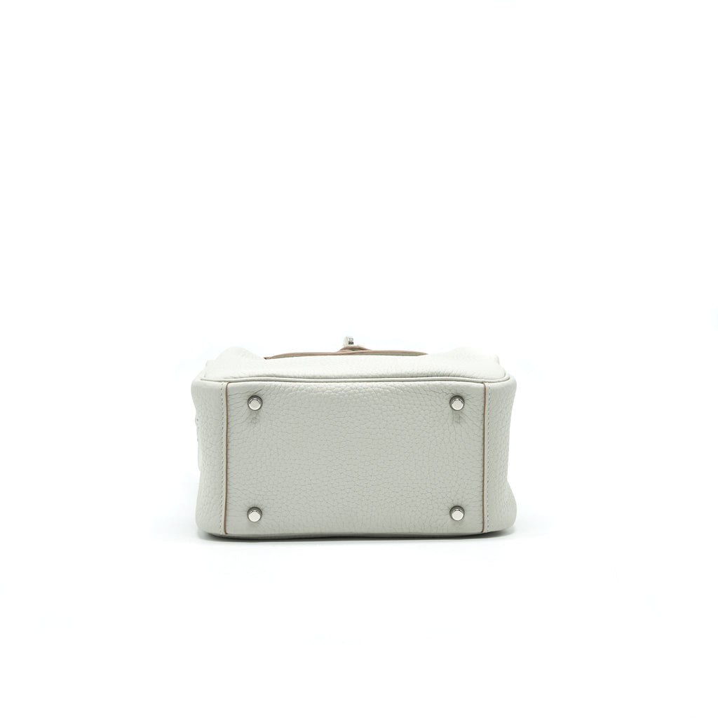 HERMES MINI LINDY 80 GRIS PALE SHW