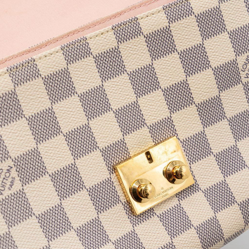 LOUIS VUITTON CROISETTE DAMIER AZUR CANVAS GHW