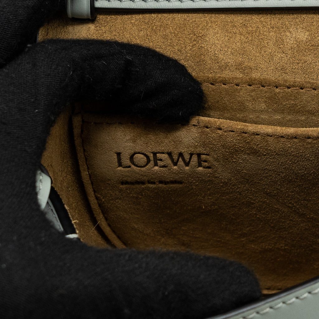 LOEWE MINI GATE DUAL BAG CALFSKIN LIGHT BLUE GHW