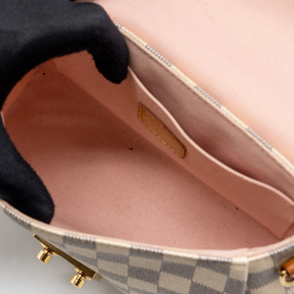 LOUIS VUITTON CROISETTE DAMIER AZUR CANVAS GHW