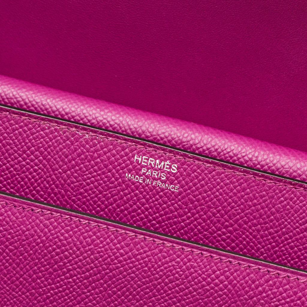 HERMES VERROU 21 EPSOM L3 ROSE PURPLE SHW