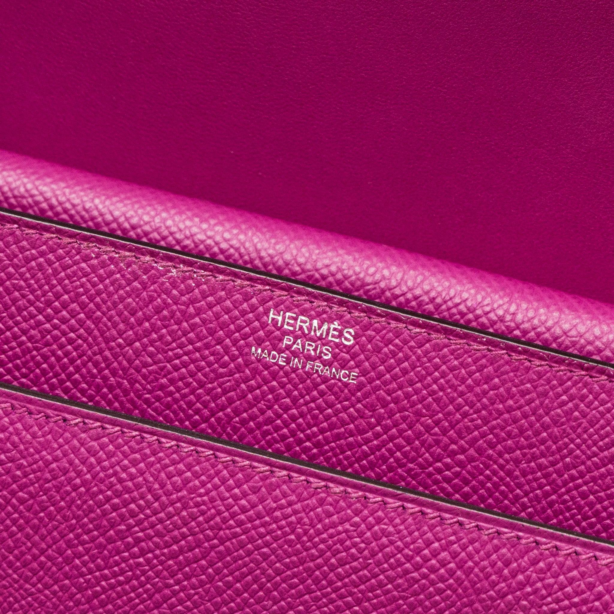 HERMES VERROU 21 EPSOM L3 ROSE PURPLE SHW
