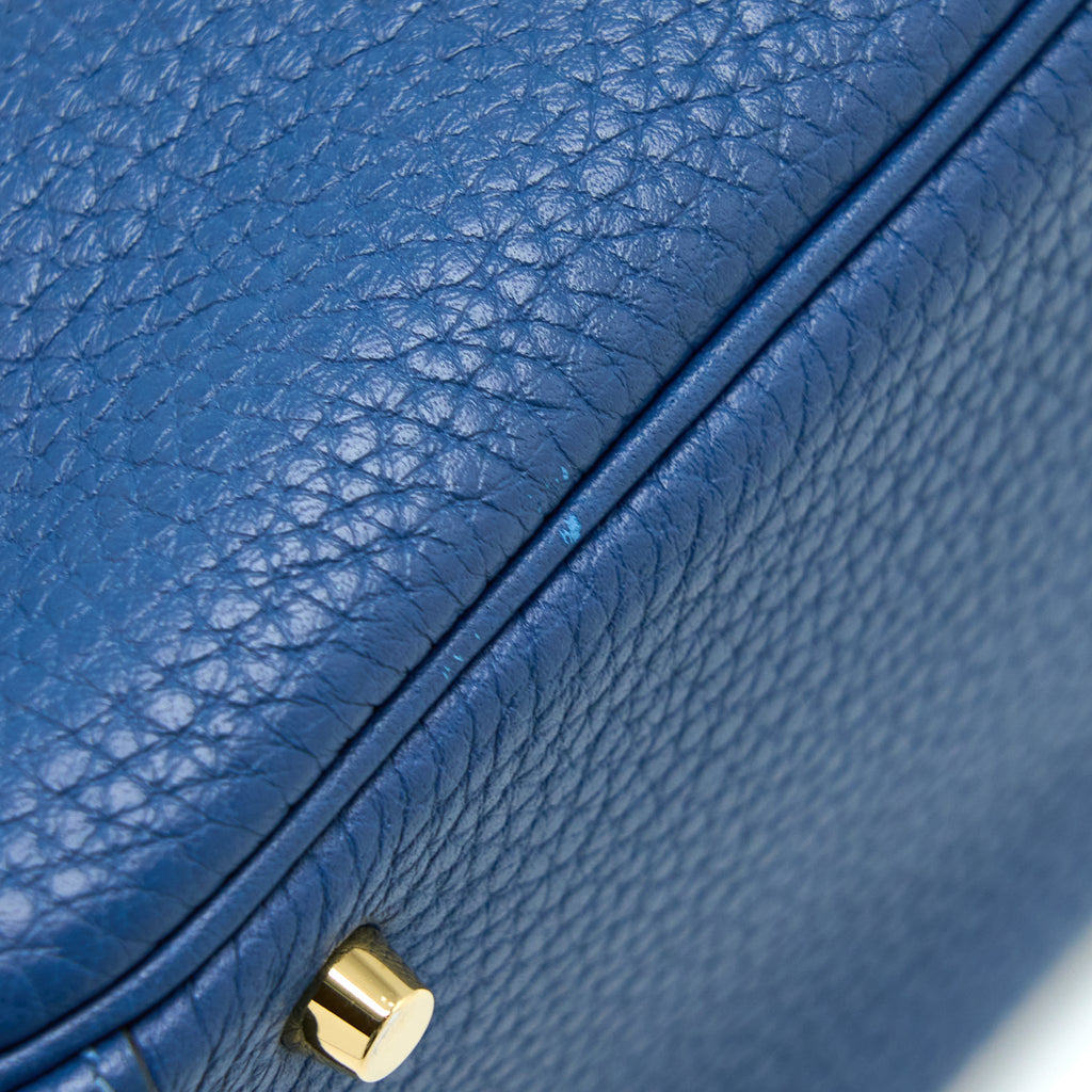 HERMES MINI LINDY CLEMENCE DEEP BLUE GHW