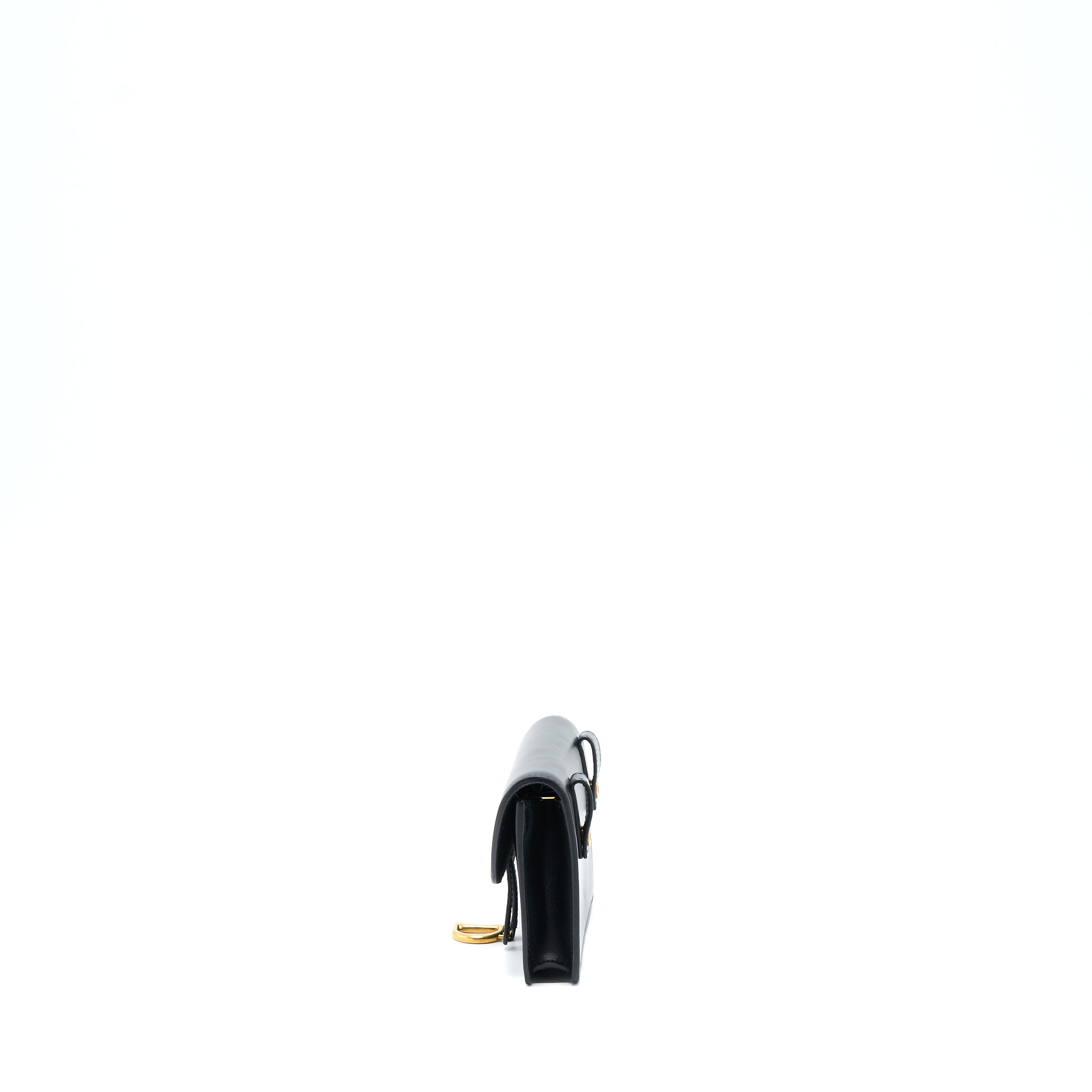 DIOR MINI SADDLE BELT BAG CALFSKIN BLACK GHW