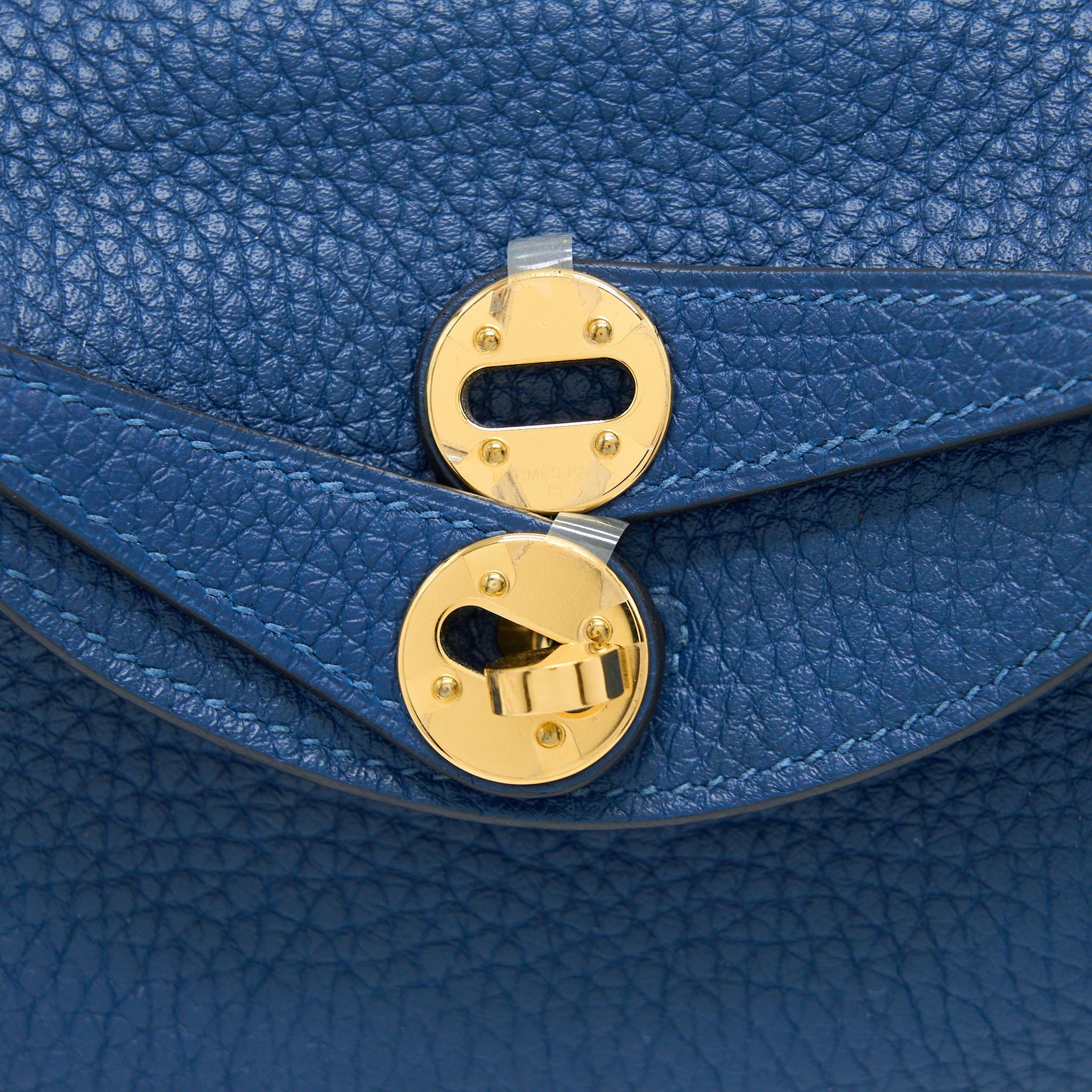 HERMES MINI LINDY CLEMENCE DEEP BLUE GHW