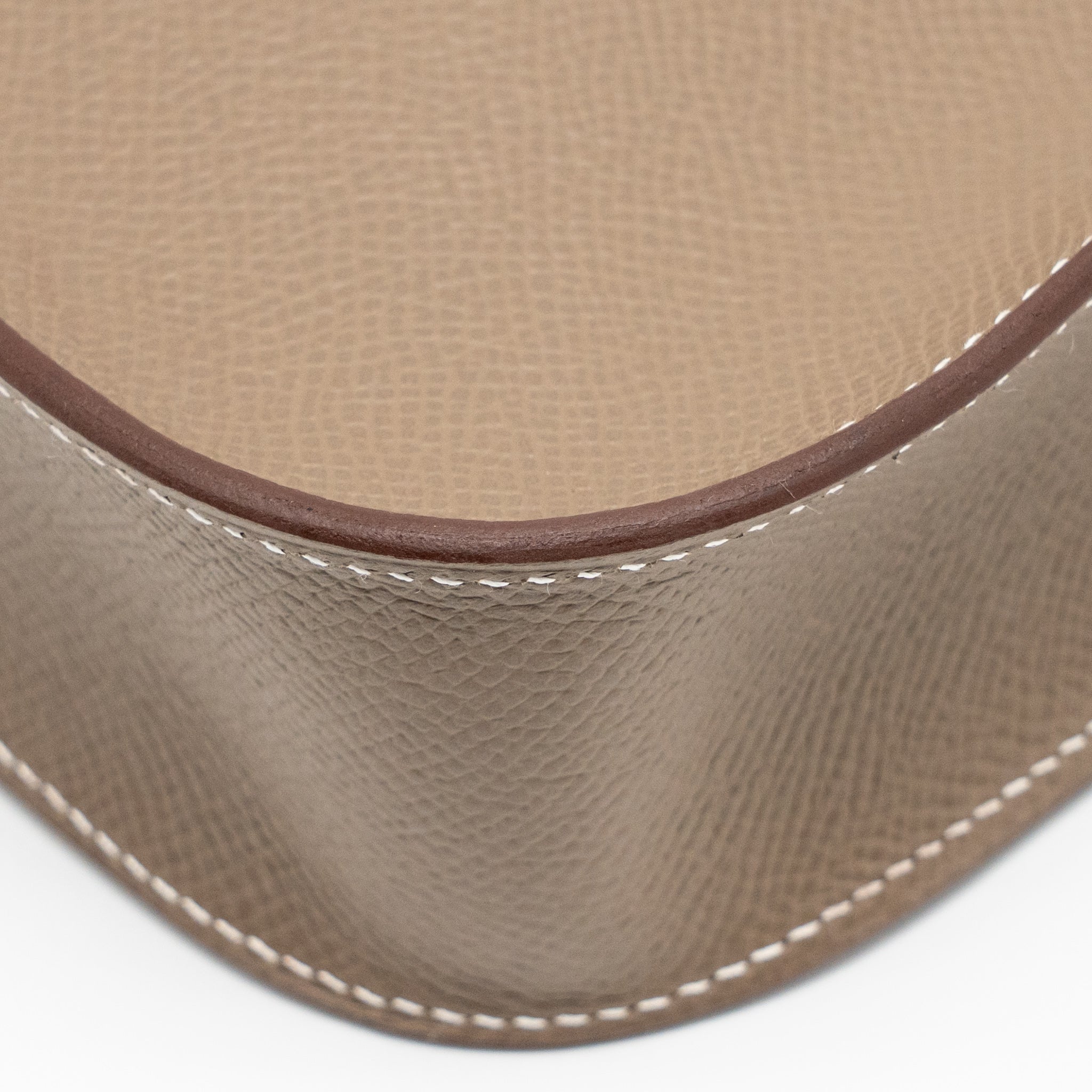 HERMES MINI EVELYNE SELLIER EPSOM ETOUPE GHW