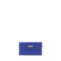HERMES KELLY LONG WALLET EPSOM BLUE SHW