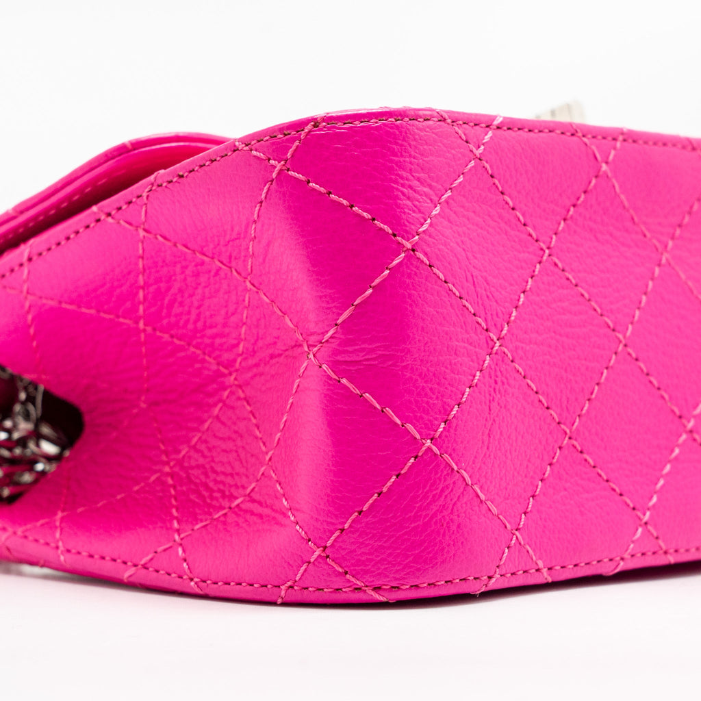 CHANEL MINI 2.55 REISSUE FLAP BAG GOATSKIN PINK SHW