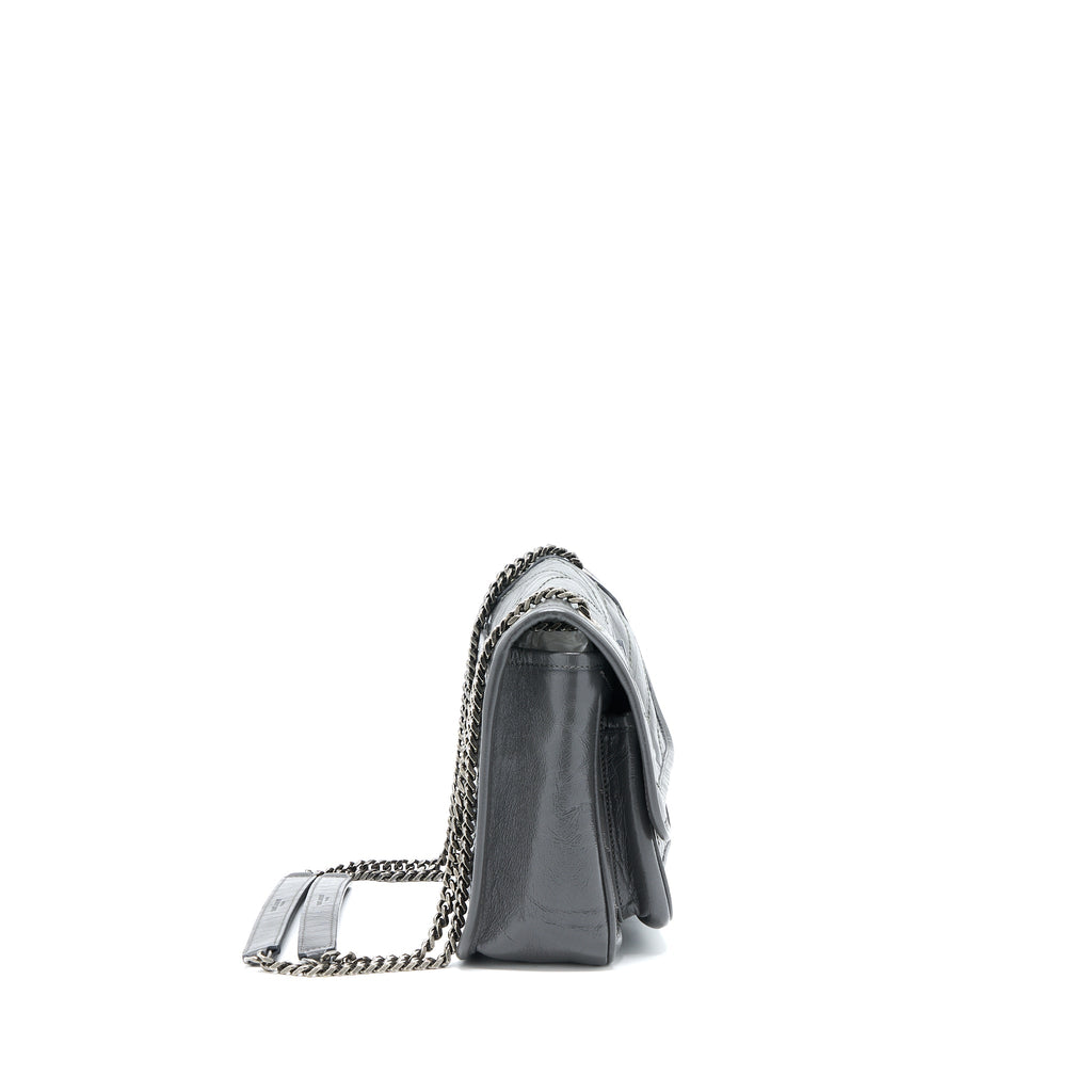 SAINT LAURENT/YSL NIKI BABY DARK GREY WITH GREY HARDWARE