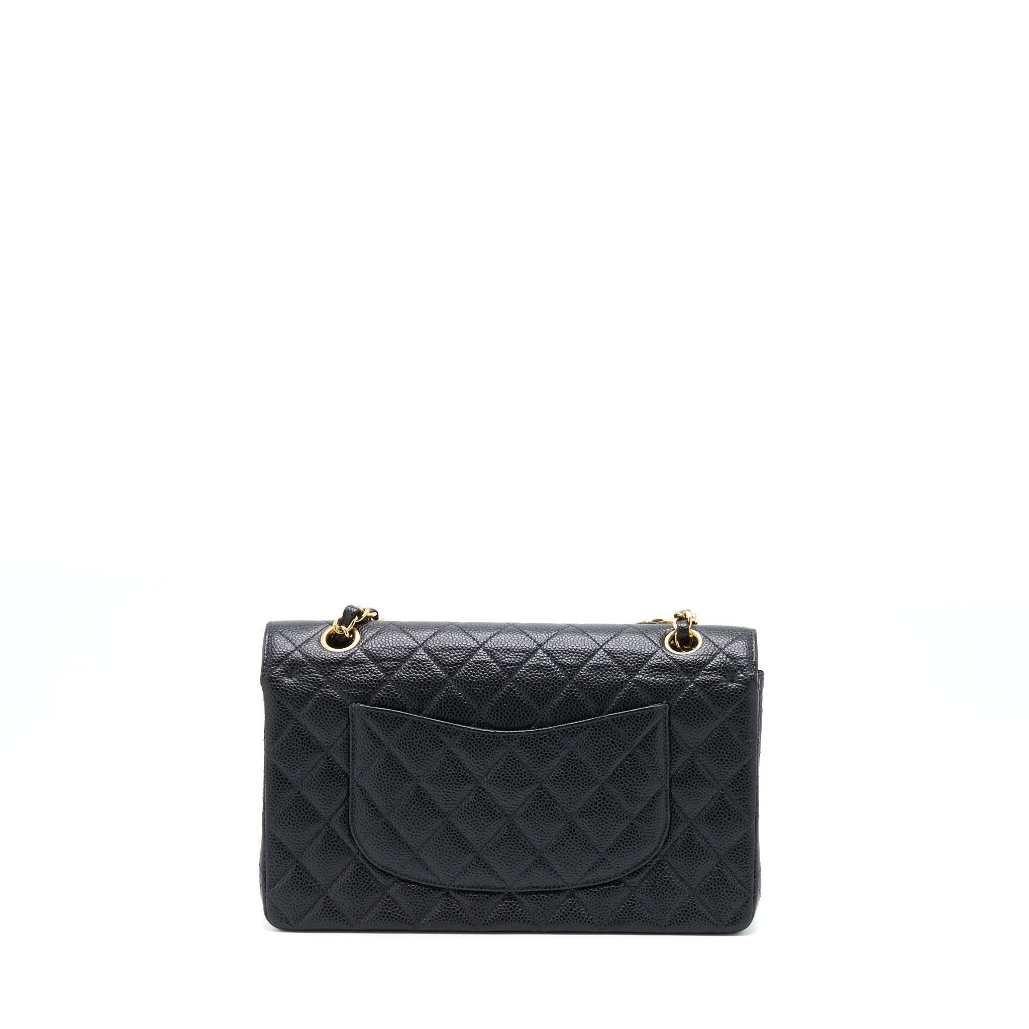 CHANEL CLASSIC DOUBLE FLAP BAG CAVIAR BLACK GHW