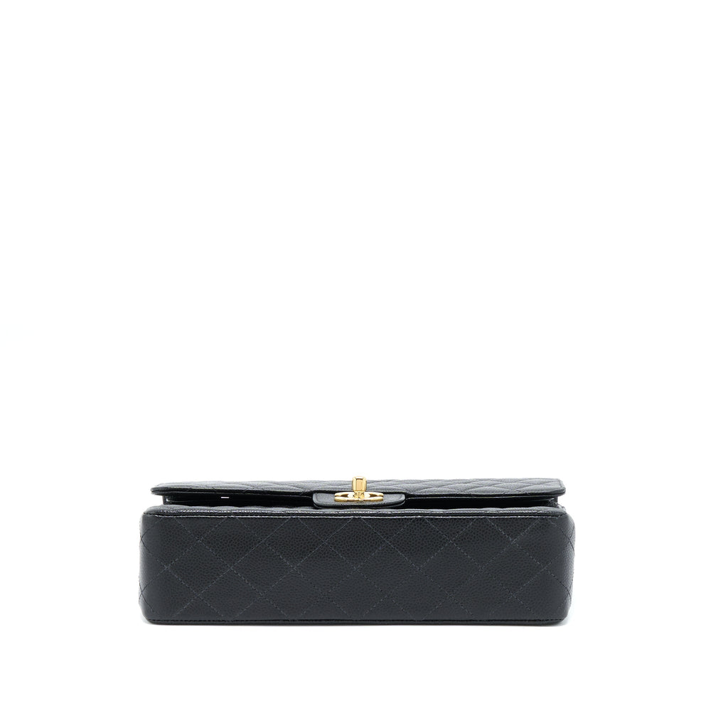 CHANEL CLASSIC DOUBLE FLAP BAG CAVIAR BLACK GHW