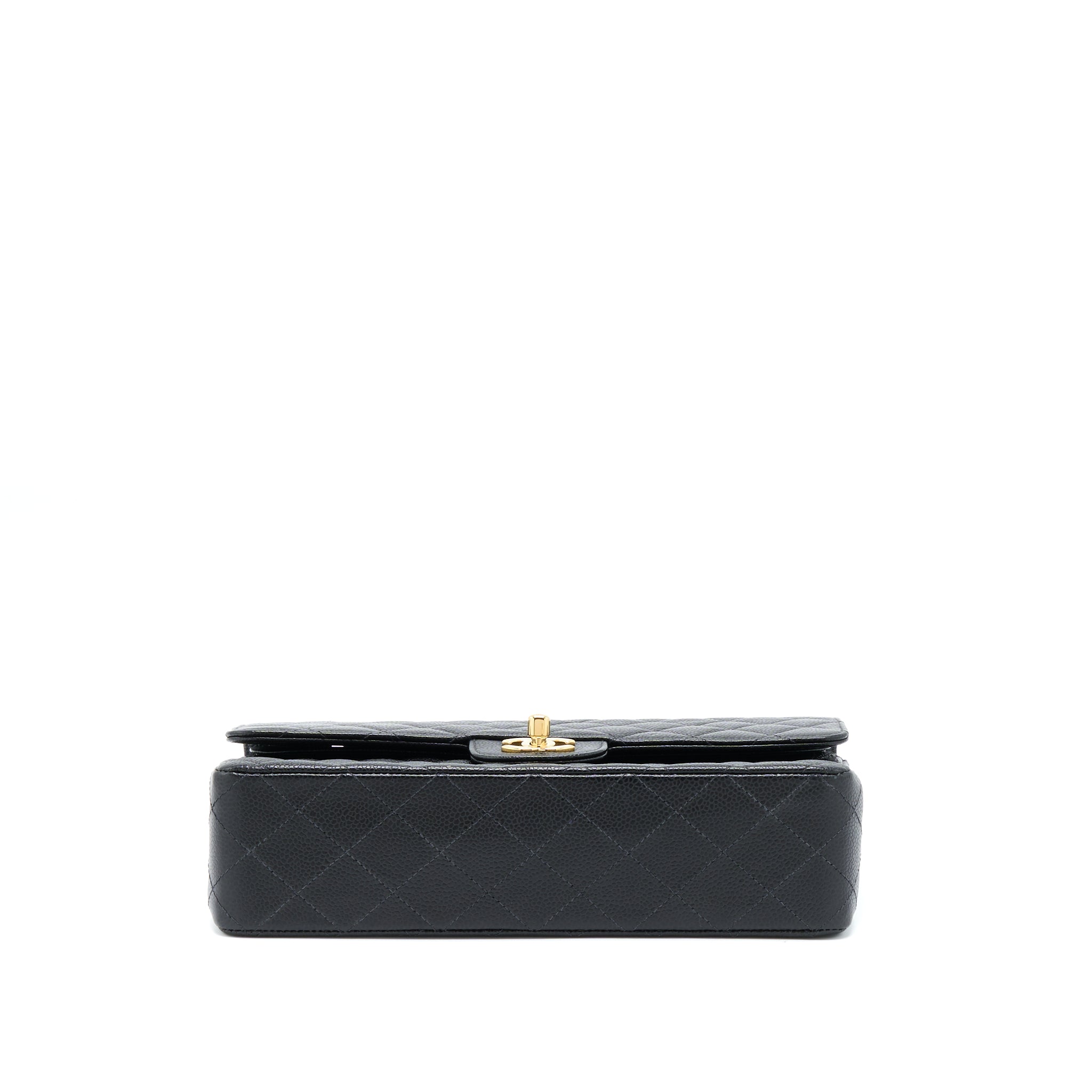 CHANEL CLASSIC DOUBLE FLAP BAG CAVIAR BLACK GHW