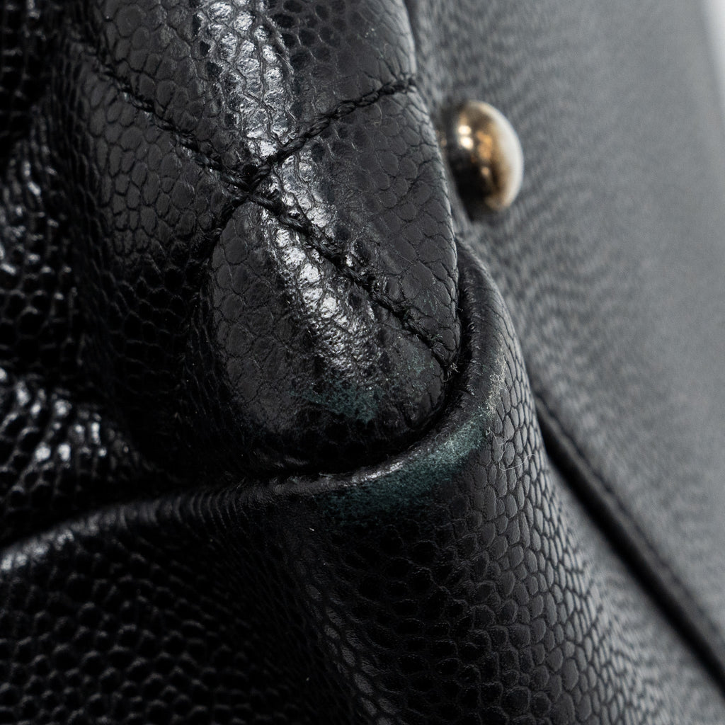 CHANEL GRAND SHOPPING TOTE XL CAVIAR BLACK SHW